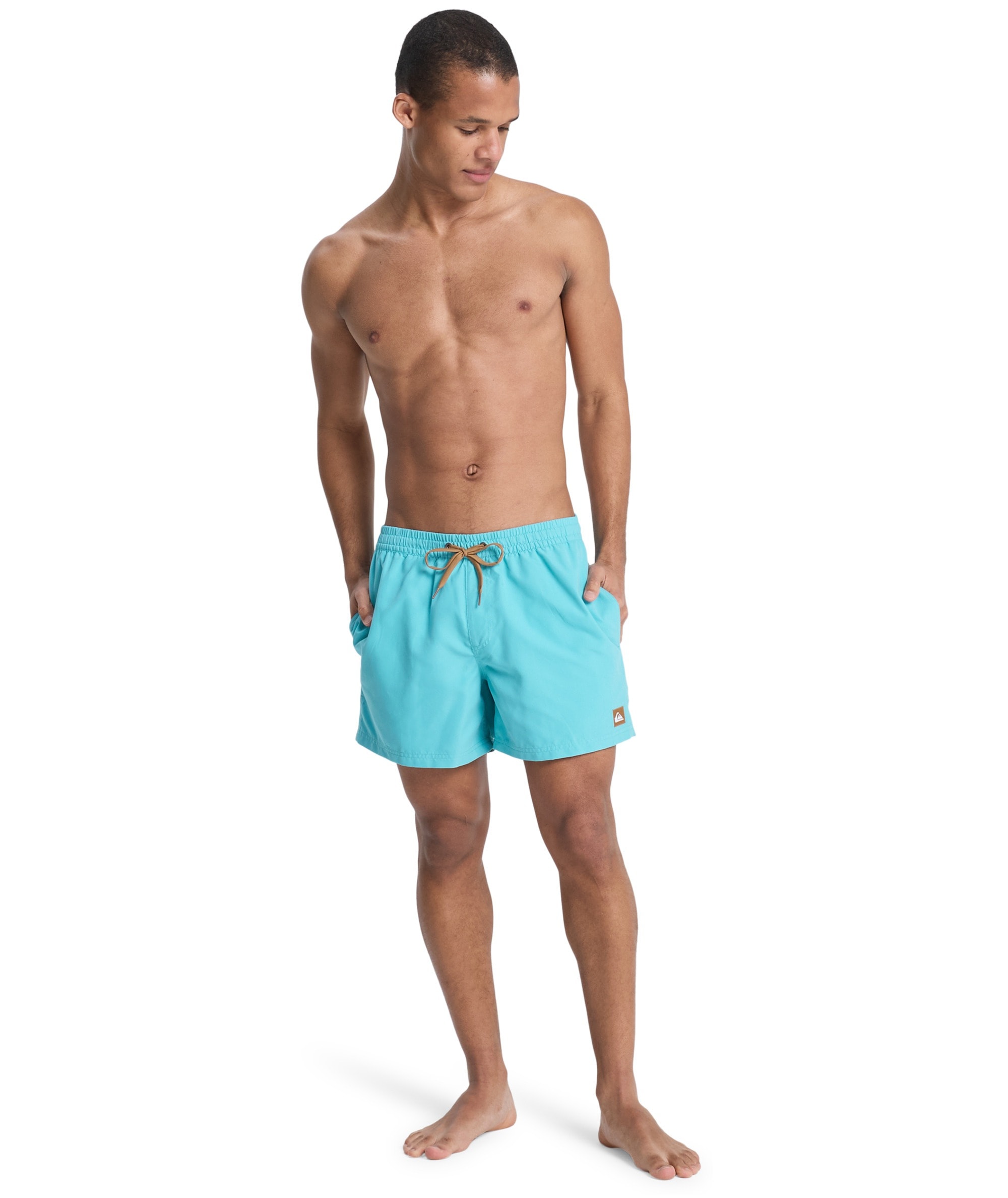 Quiksilver Badeshorts »EVERYDAY VOLLEY 15« unifarbene Optik, mit kontrastfarbenen Details, Straight-Leg-Passform