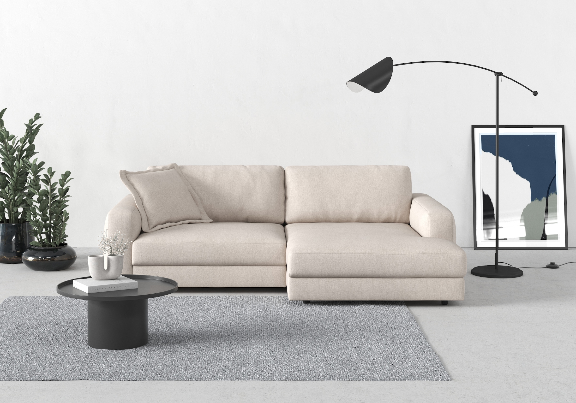 TRENDMANUFAKTUR Ecksofa »Bourbon«, (2 St.), mit extra hohem Sitzkomfort, auch in Cord erhältlich