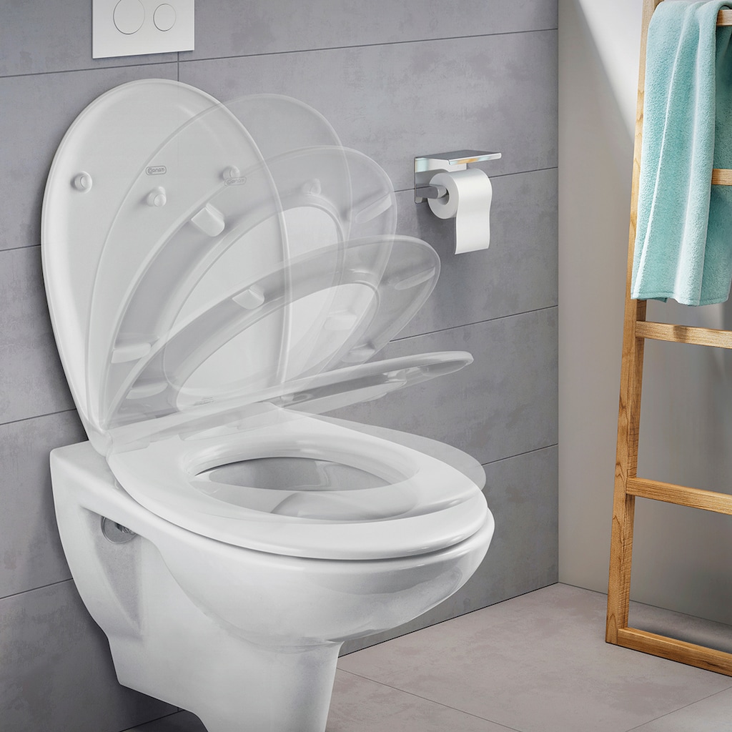 CORNAT WC-Sitz »Flaches Design - Pflegeleichter Duroplast - Quick up & Clean Funktion«