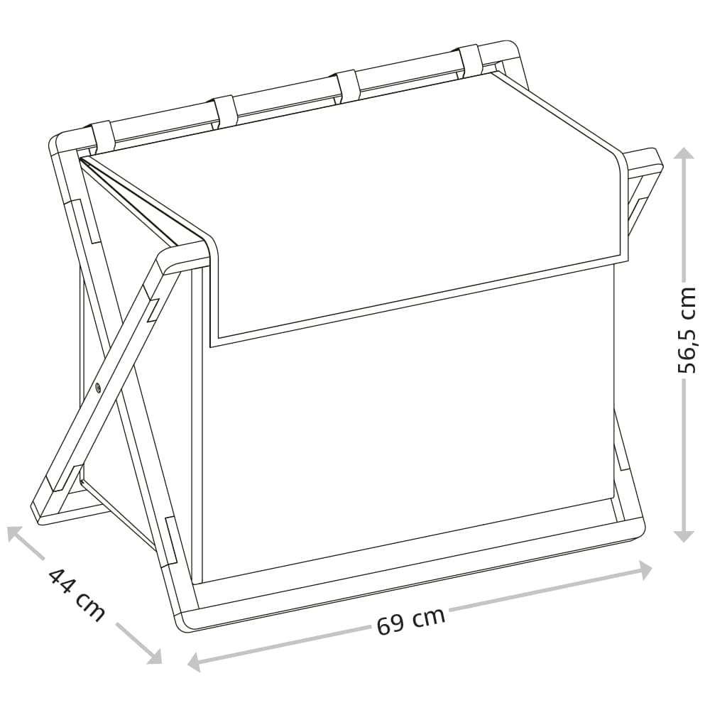 KESPER® Wäschebox »Wäschesammler, aus Bambus, FSC«, (1 St.)