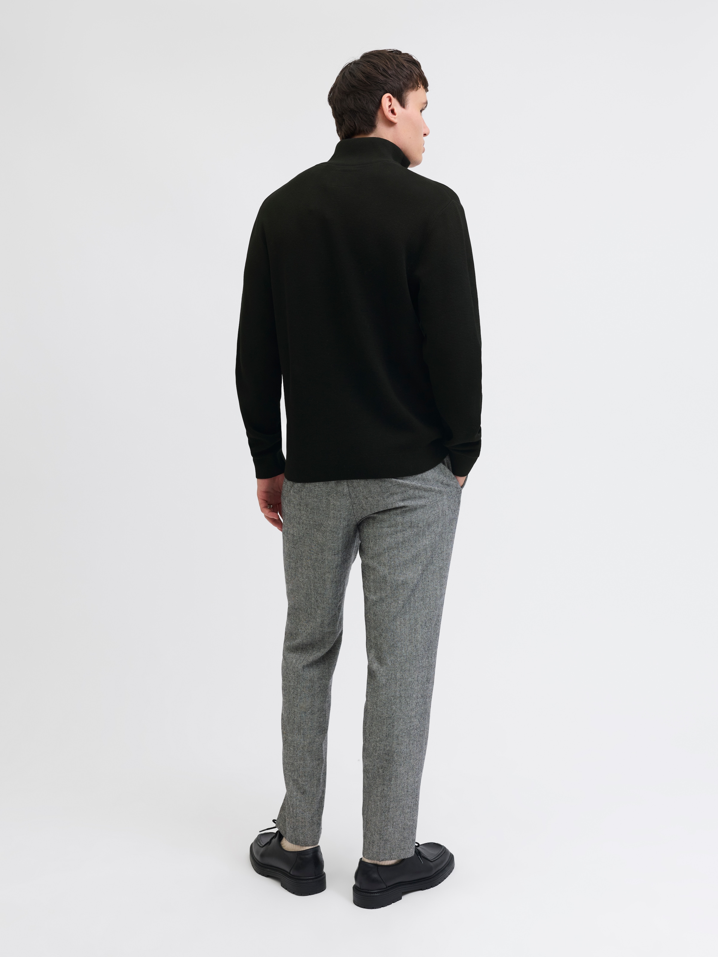 Jack & Jones Troyer »JPRBLAMILANO STITCH KNIT HALF ZIP SN« Baumwolle, relaxed fit