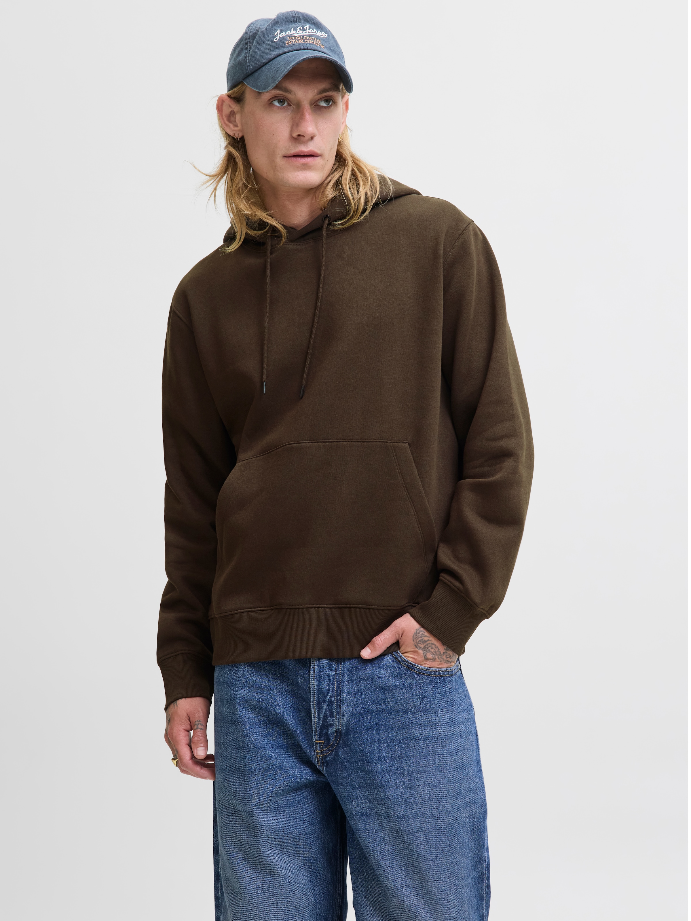 Jack & Jones Kapuzensweatshirt »JJESTAR BASIC SWEAT HOOD NOOS« mit Rippbündchen