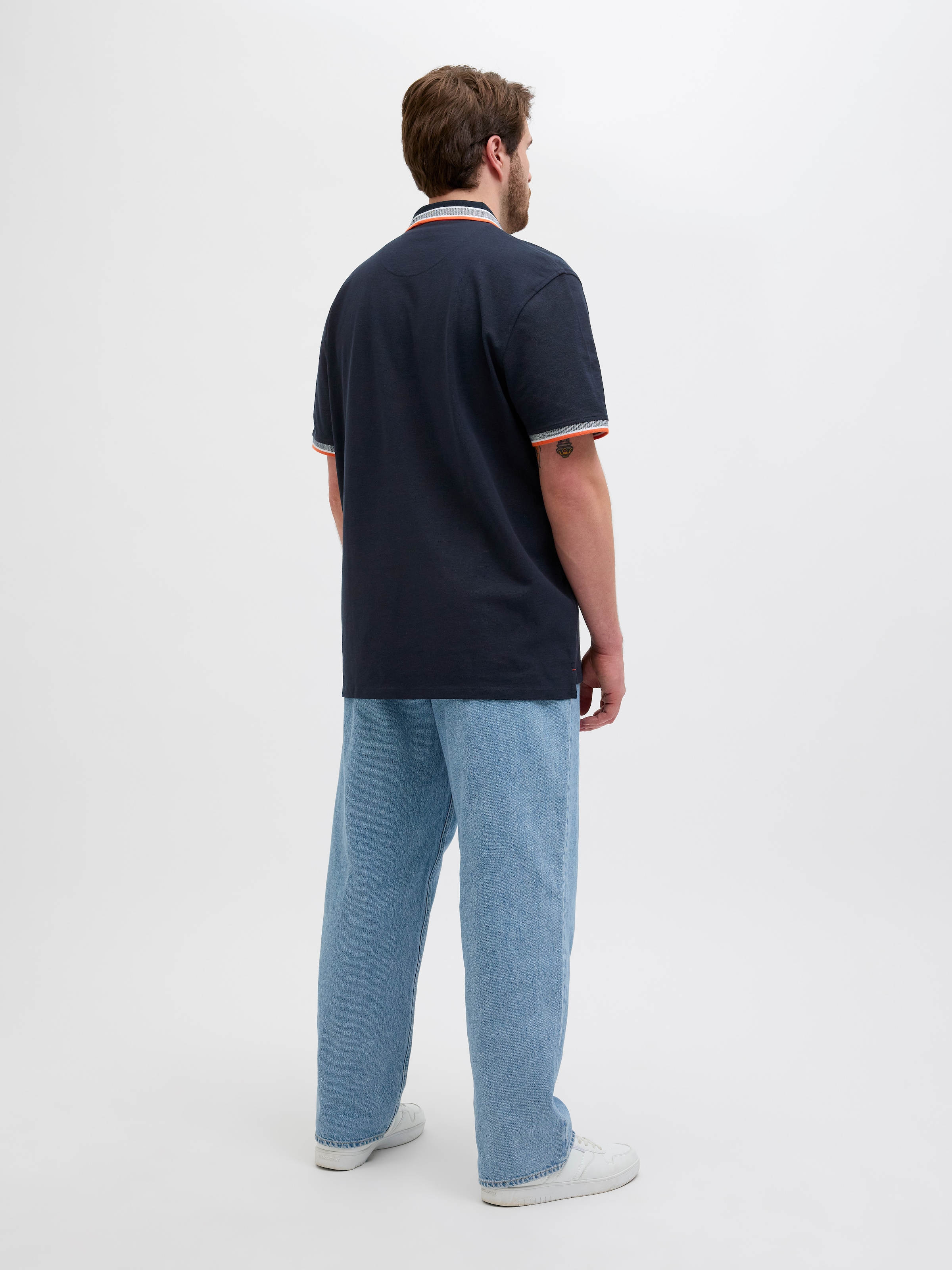 Jack & Jones PlusSize Poloshirt »JJEPAULOS POLO SS NOOS PLS«, mit Logo Stickerei