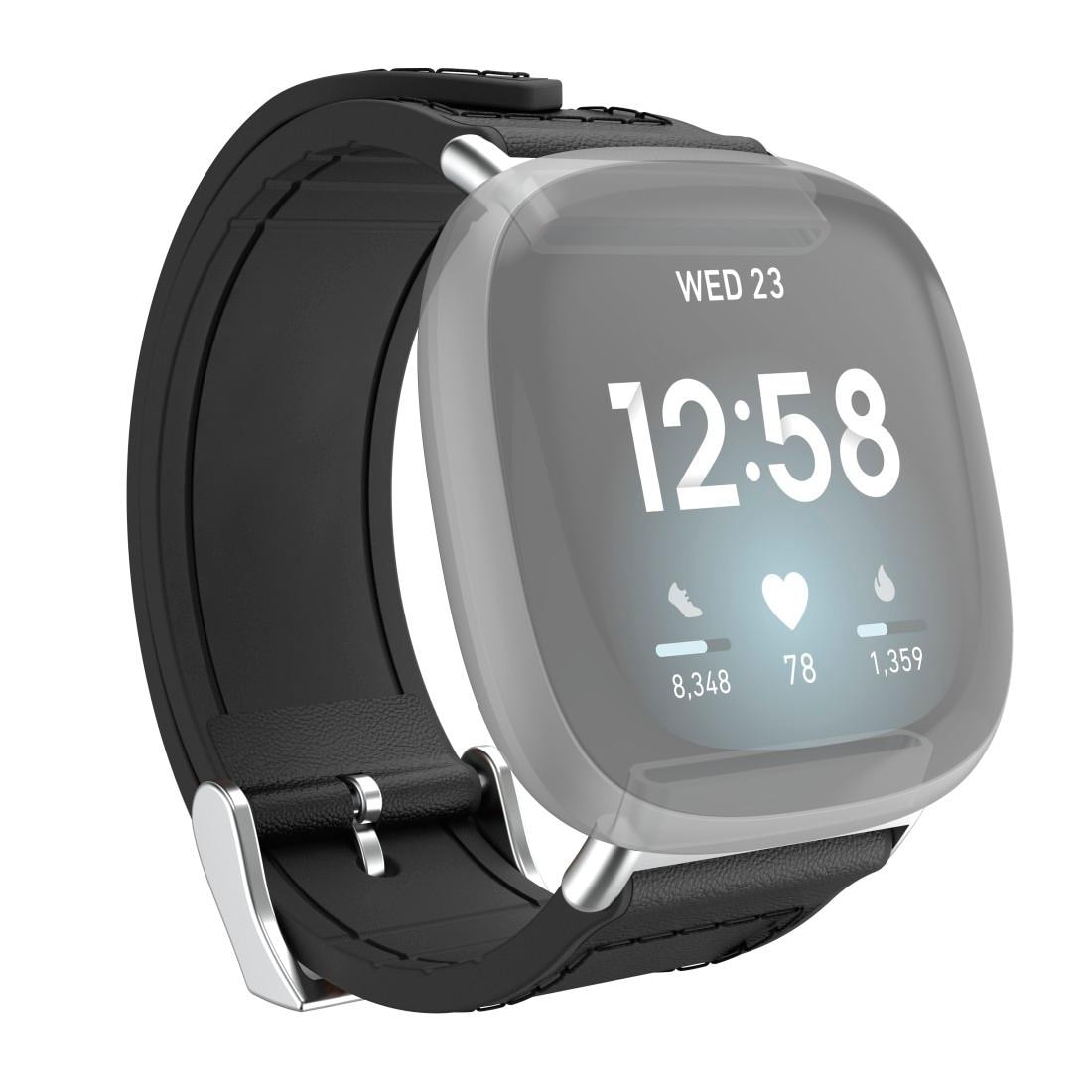 XXL | 22mm, Sense, Versa Garantie Smartwatch-Armband Hama Jahre Fitbit 21cm« für »Ersatzarmband Leder 3, UNIVERSAL 3 und Silikon, ➥