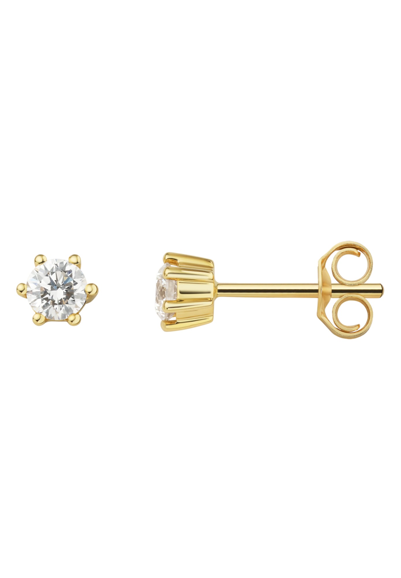 ONE ELEMENT Paar Ohrstecker »0.3 ct Diamant Brillant Ohrringe  Ohrstecker aus 585 Gelbgold«