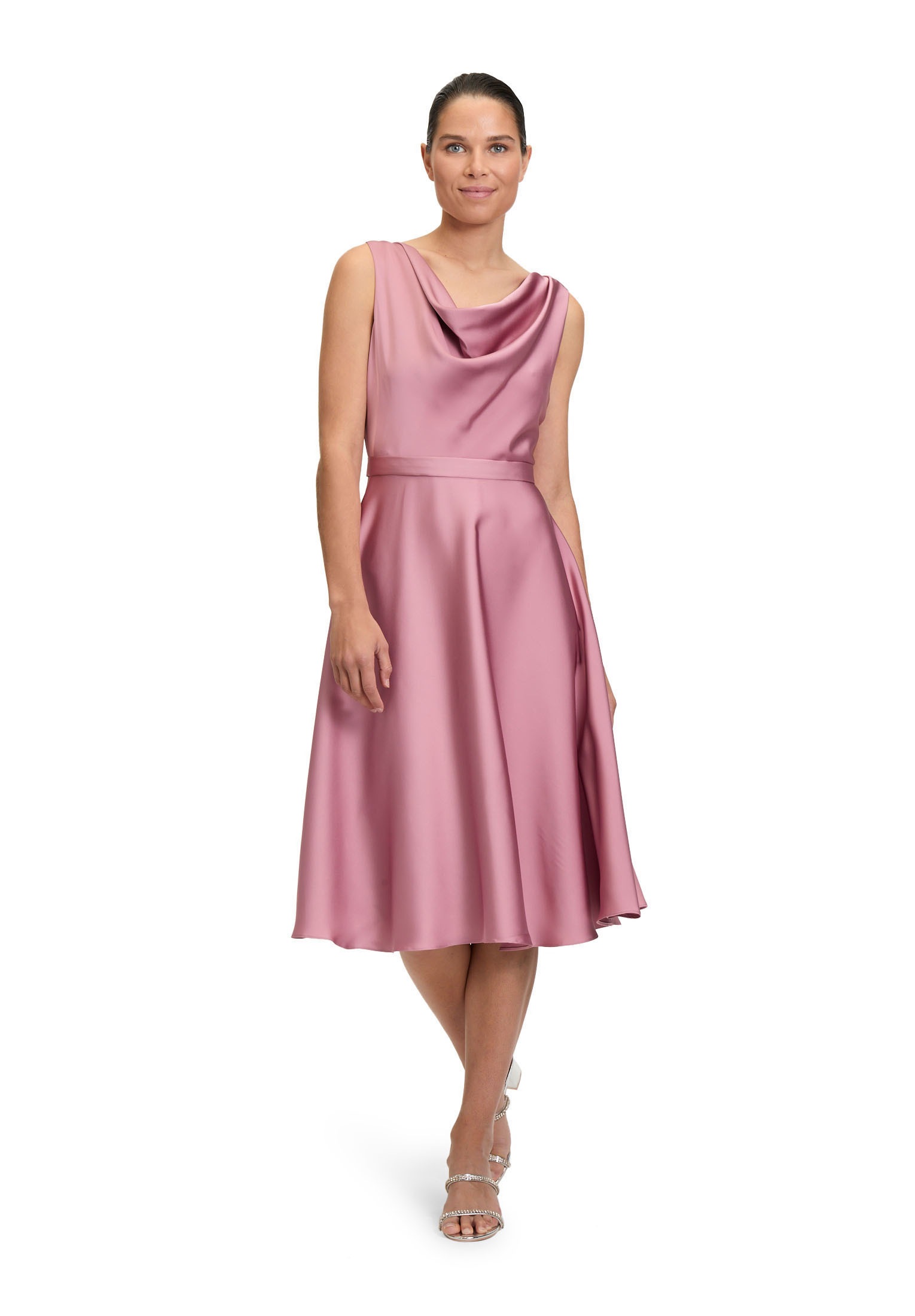 Vera Mont Cocktailkleid »Cocktailkleid mit Wasserfallausschnitt«