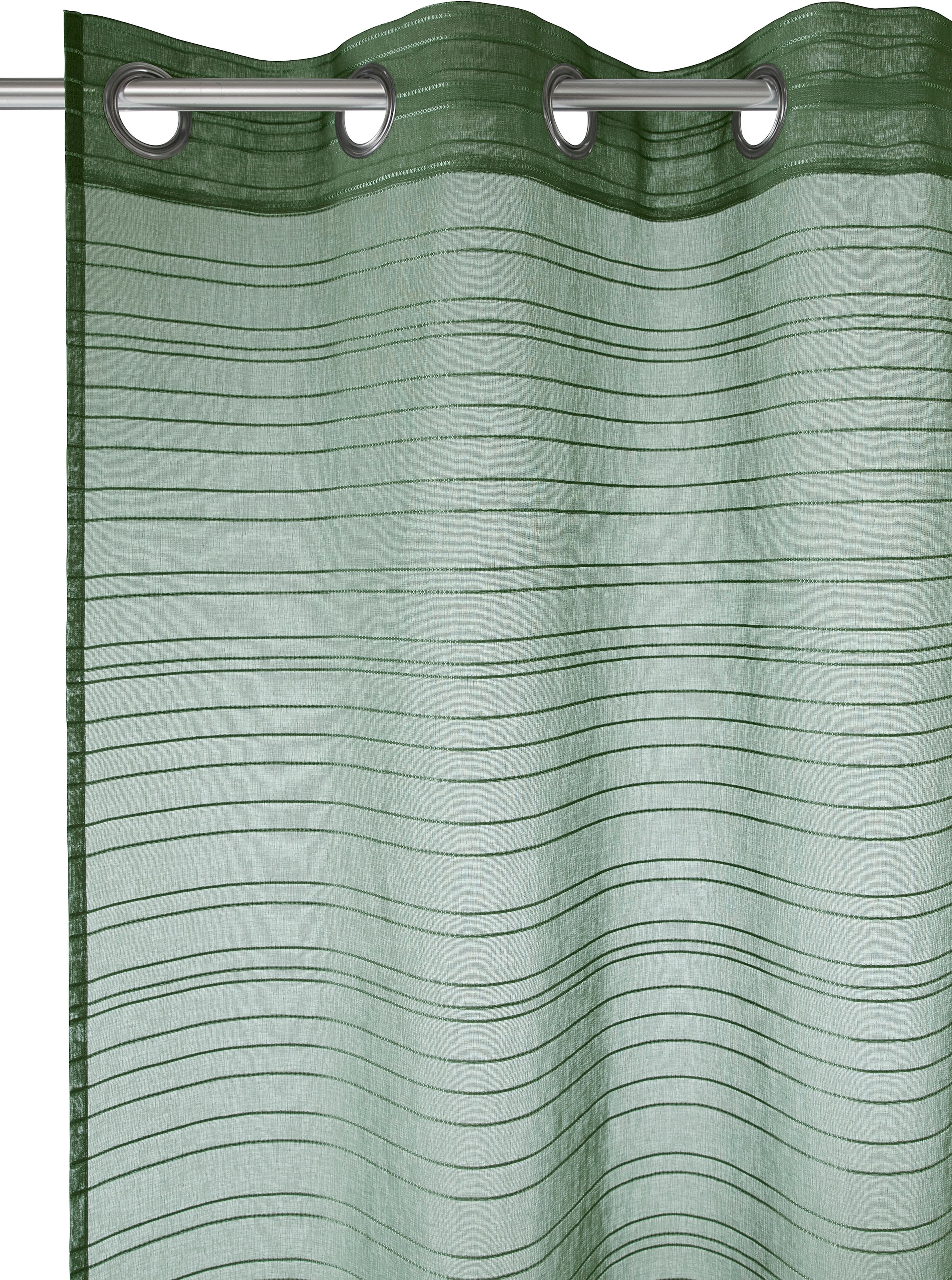 Bruno Banani Gardine »Linus«, (1 St.), 1 Schal, eingewebte Querstreifen