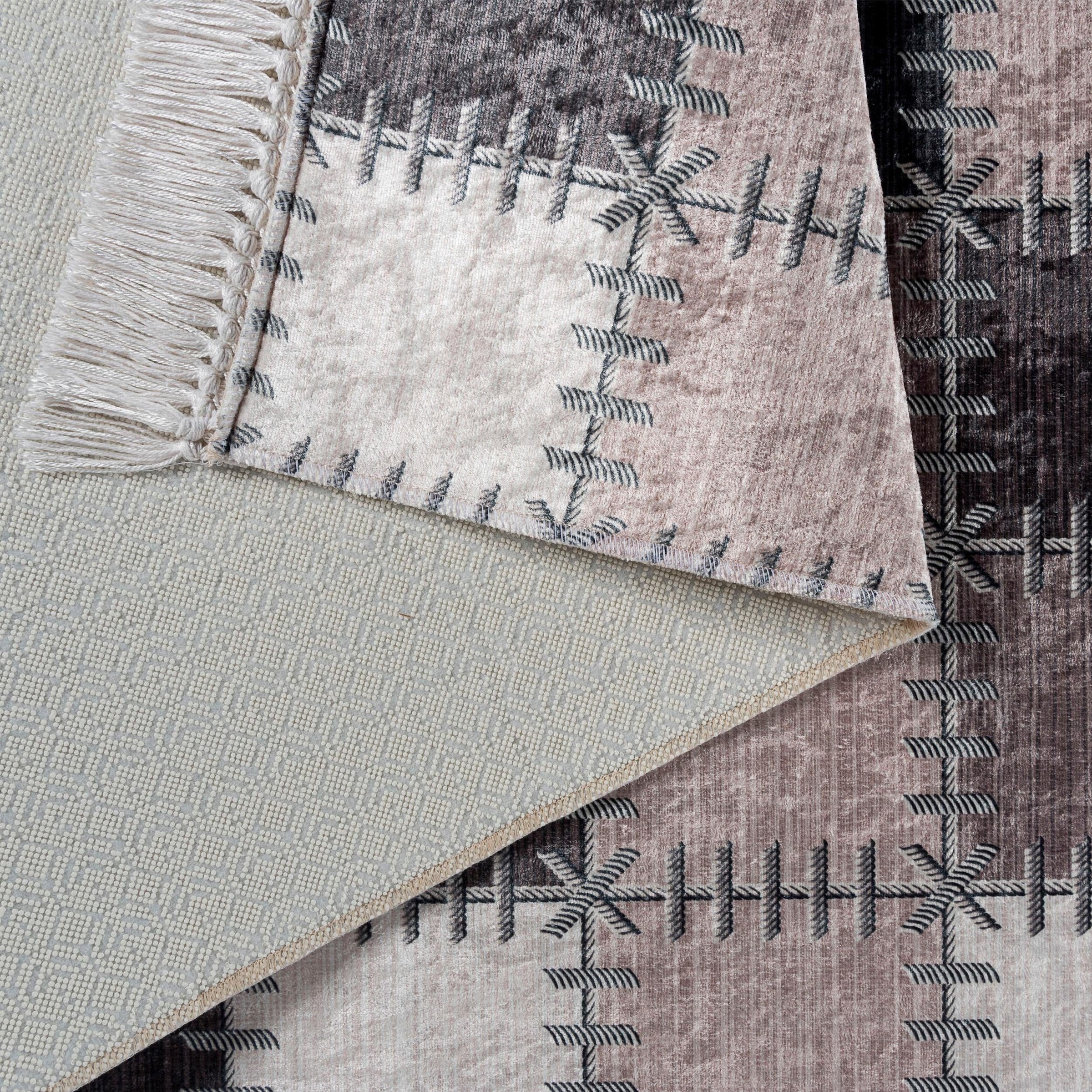 Sehrazat Teppich »Caimas 2952«, rechteckig, 5 mm Höhe, waschbar, weiche Microfaser, Wohnzimmer