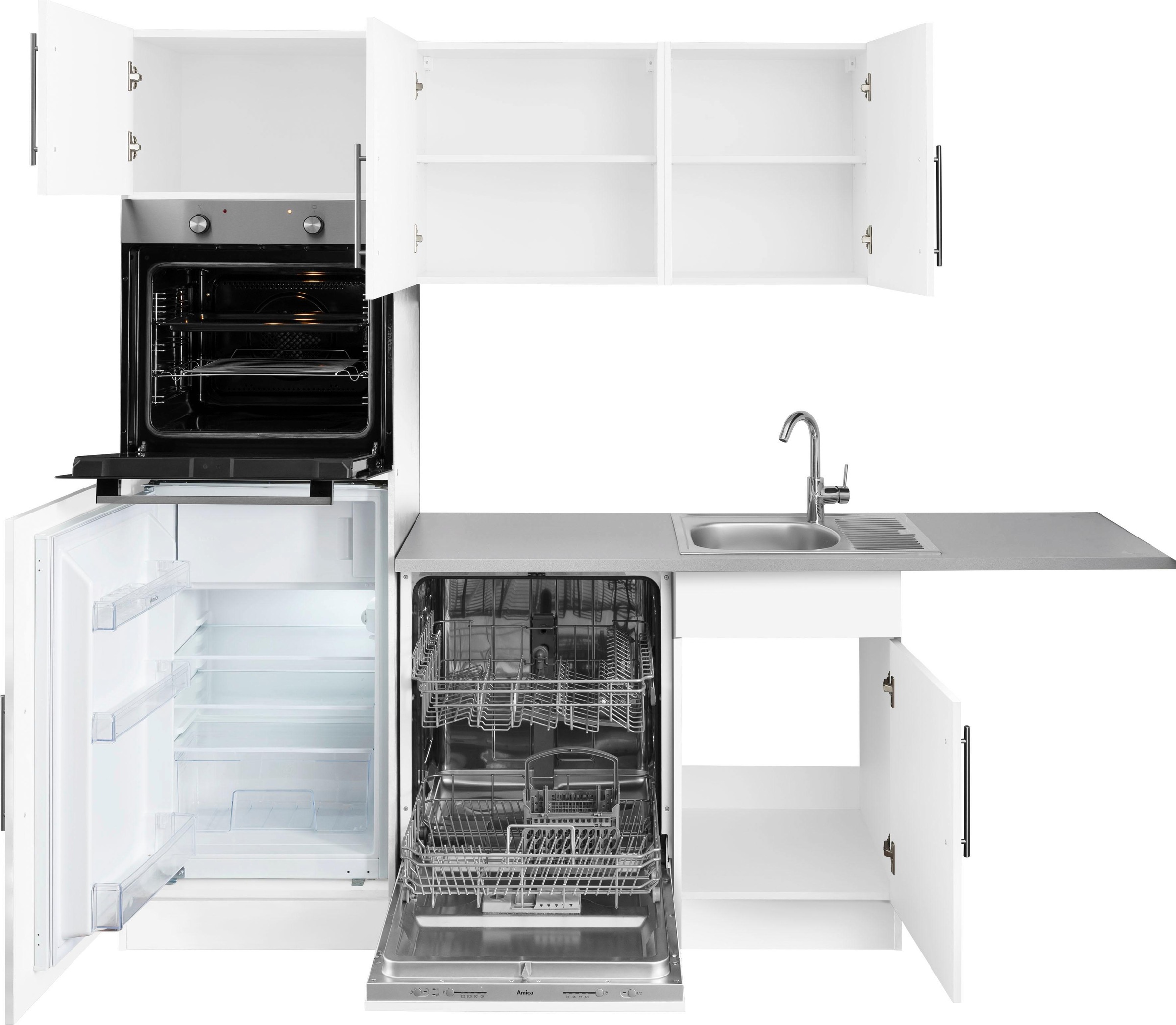 wiho Küchen Winkelküche »Cali«, ohne E-Geräte, Stellbreite 230 x 170 cm auf  Rechnung bestellen