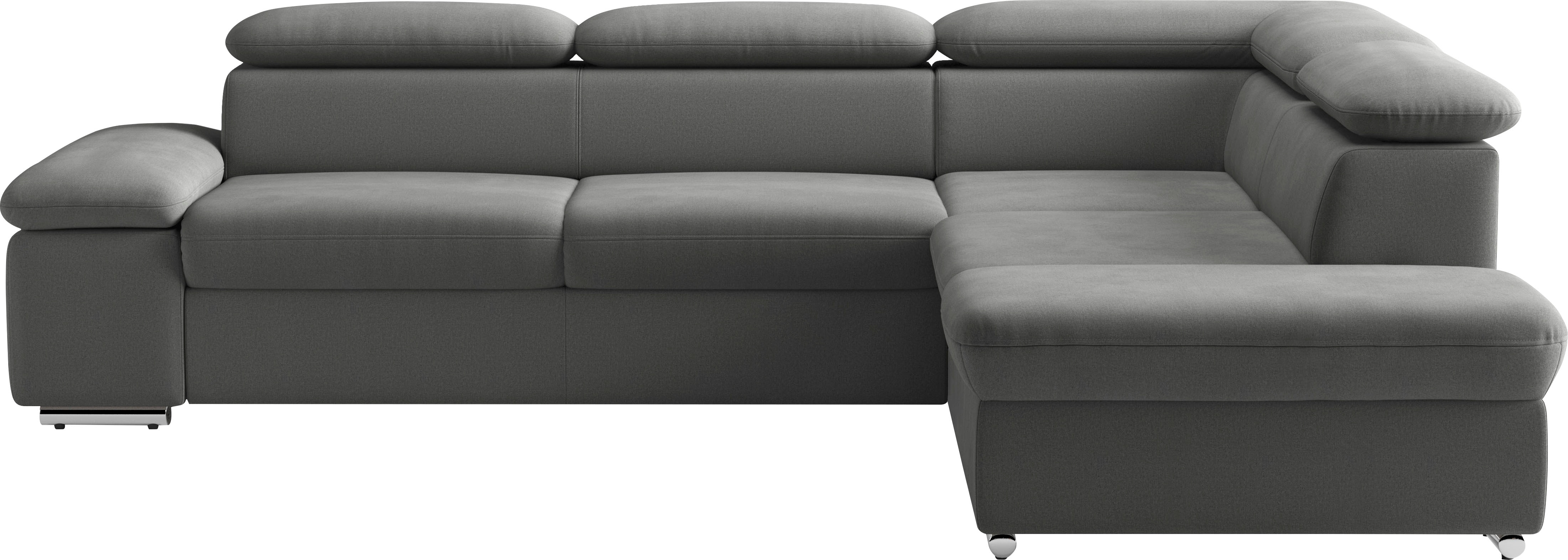 sit&more Ecksofa "Valantine L-Form, B: 272 cm" mit Arm- & Kopfteilverstellung, optional mit Schlaffunktion