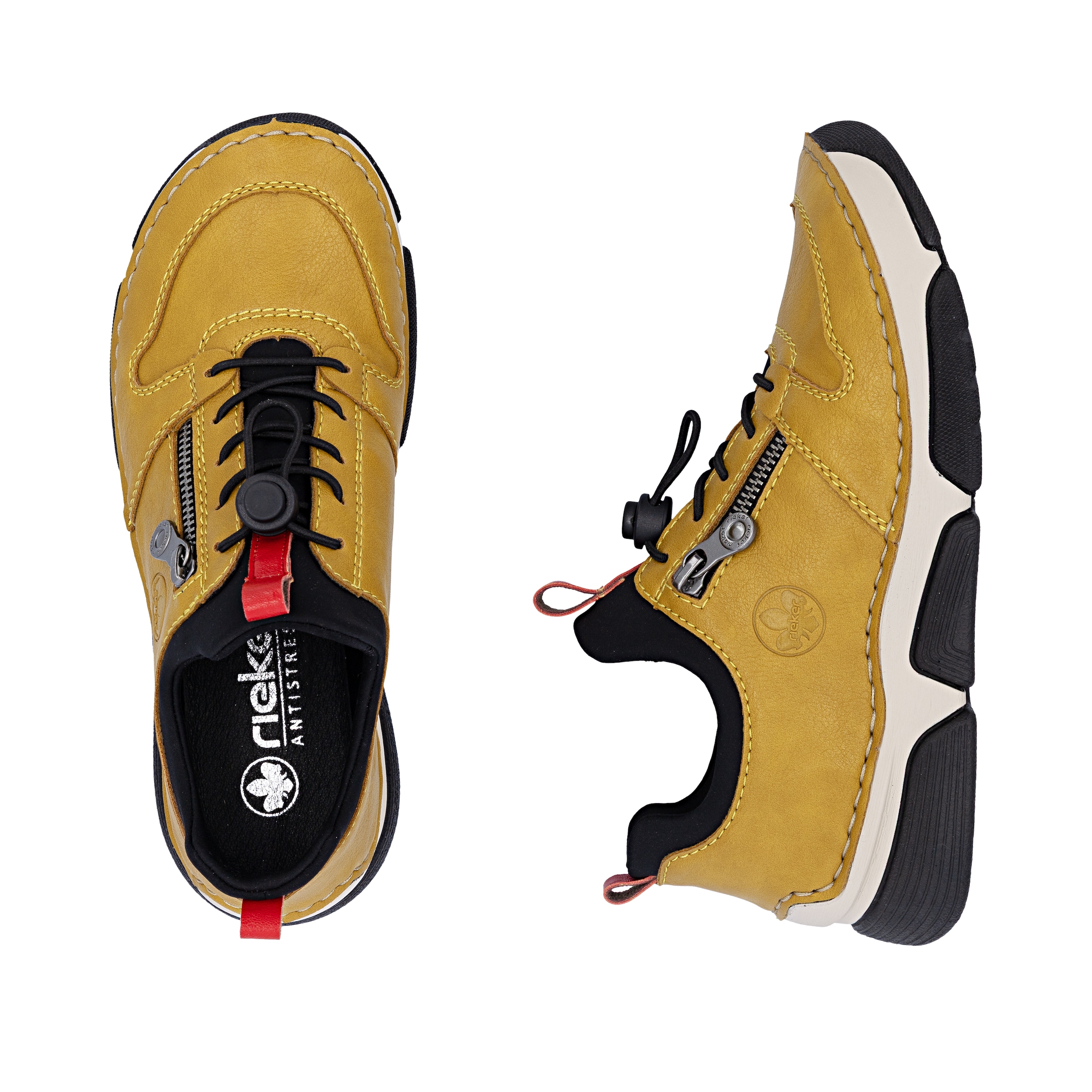 Rieker Slip-On Sneaker  Schlupfschuh, Halbschuh, Freizeitsneaker, Gummizug, Schnellverschluss