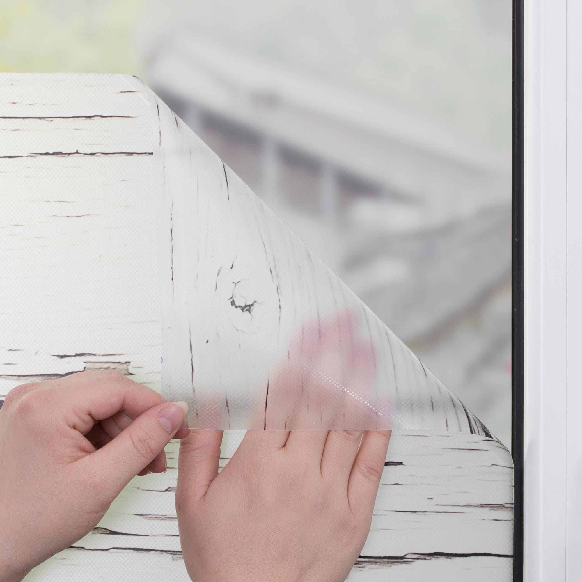 LICHTBLICK ORIGINAL Fensterfolie »Bretter-Vintage« 1 Stk. blickdicht strukturiert Klebepunkte