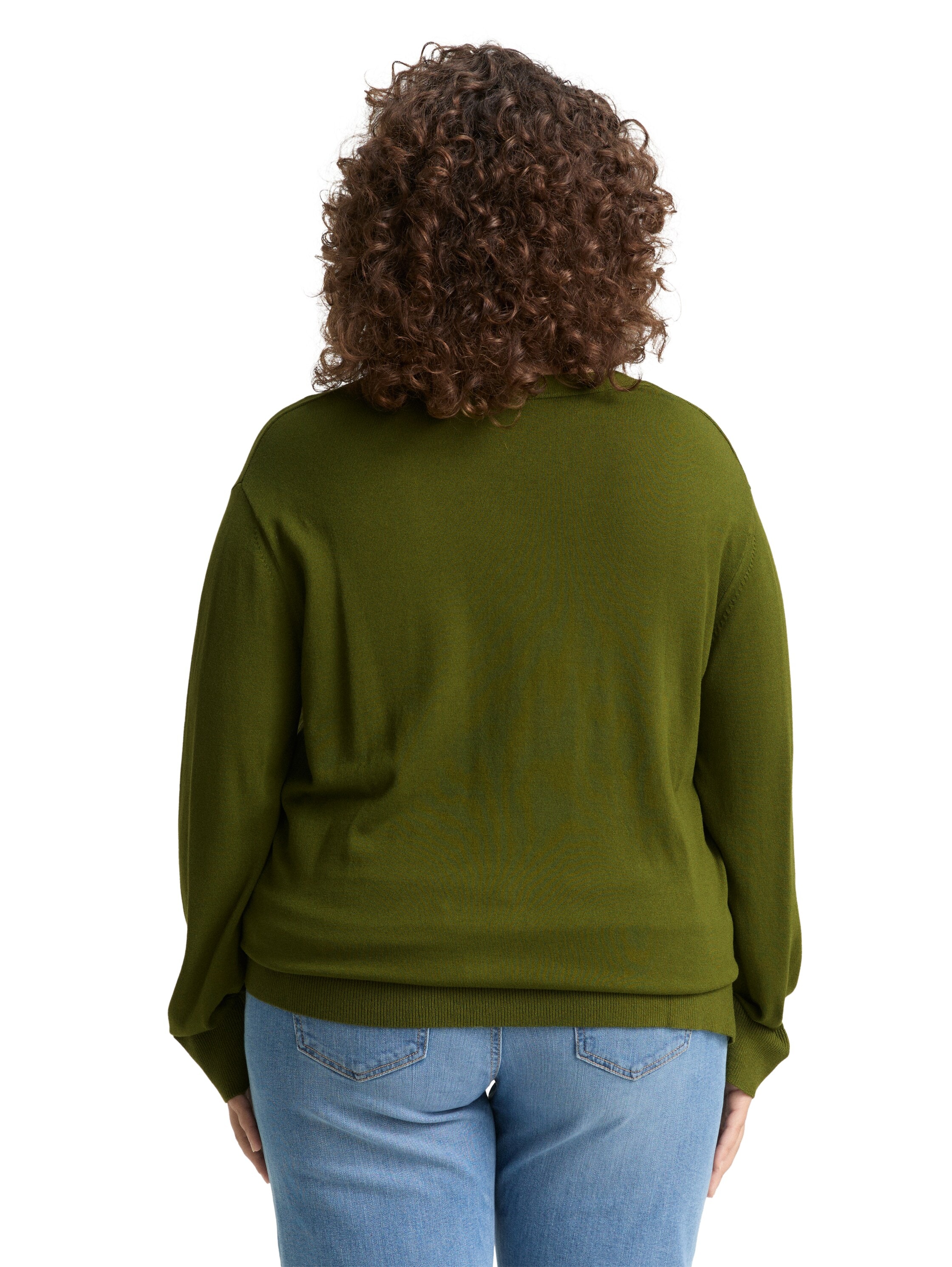 TOM TAILOR PLUS Strickpullover, mit Ziernaht