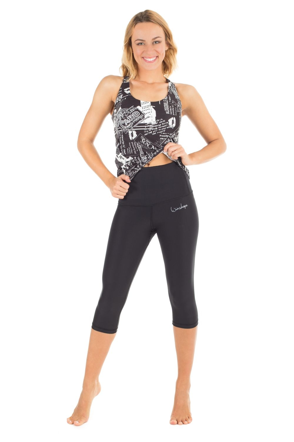 Winshape Leggings »Functional Power Shape 3/4-Tights HWL202«, High Waist mit Bauch-Weg-Effekt