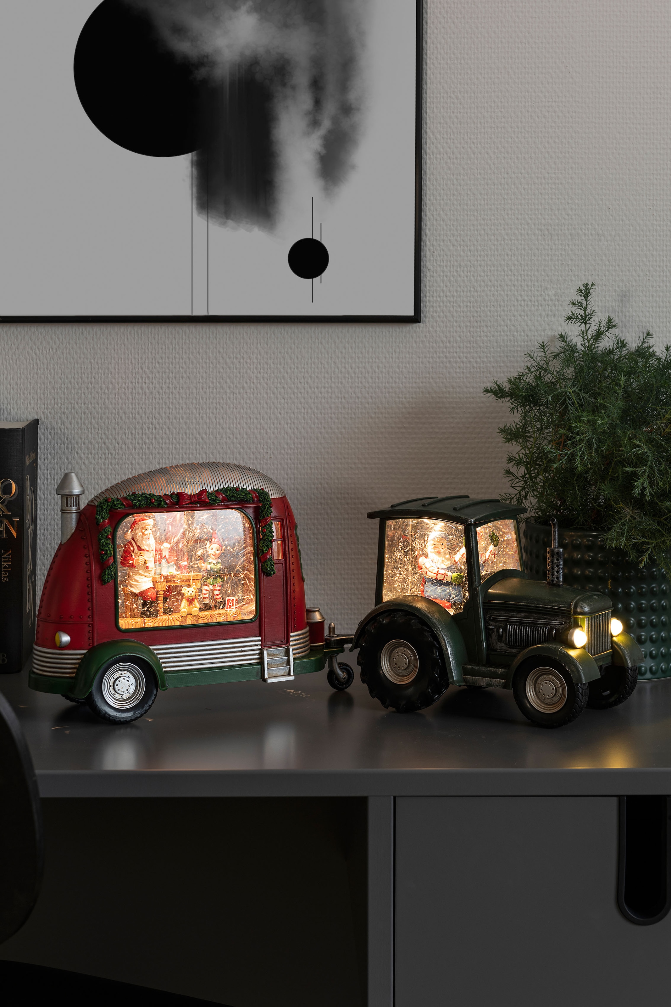 »Weihnachtsdeko«, | KONSTSMIDE Dekolicht Garantie flammig-flammig, altem für 3 XXL LED mit mit LED Innenbereich, Jahren online 3 Traktor Mann, wassergefüllt kaufen den
