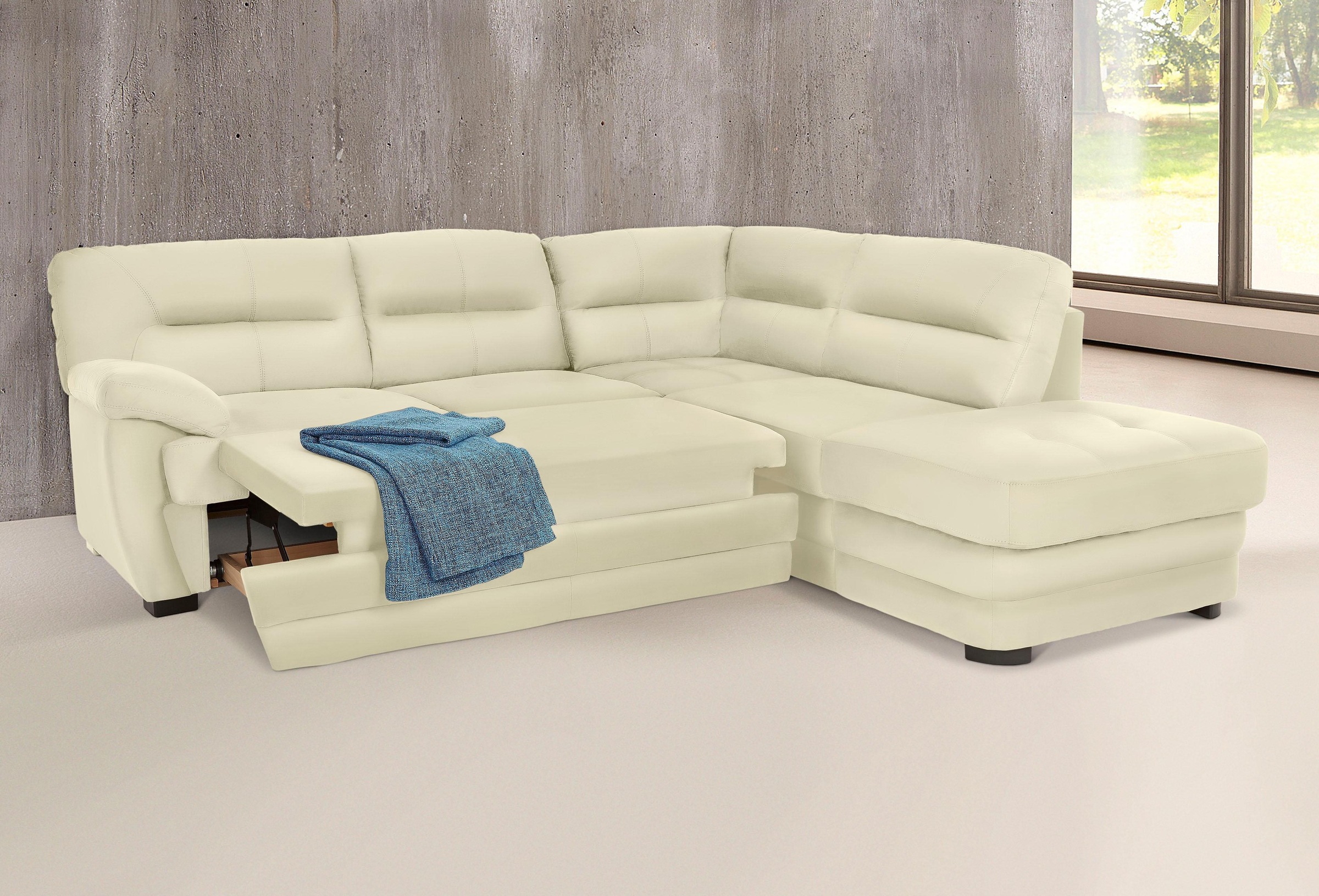COTTA Ecksofa »Royale L-Form«, wahlweise mit Bettfunktion