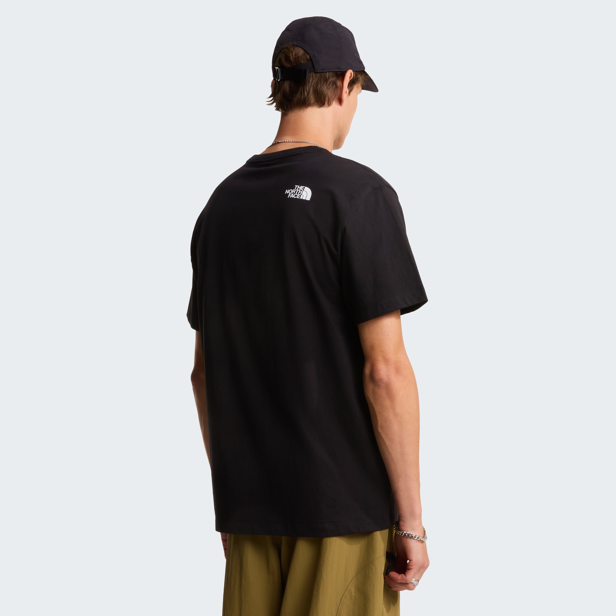 The North Face T-Shirt »M MOUNTAIN LOGO RELAXED SHORT SLEEVE TEE-GRAPHIC« lockere Passform, kurze Ärmel, weiches Material