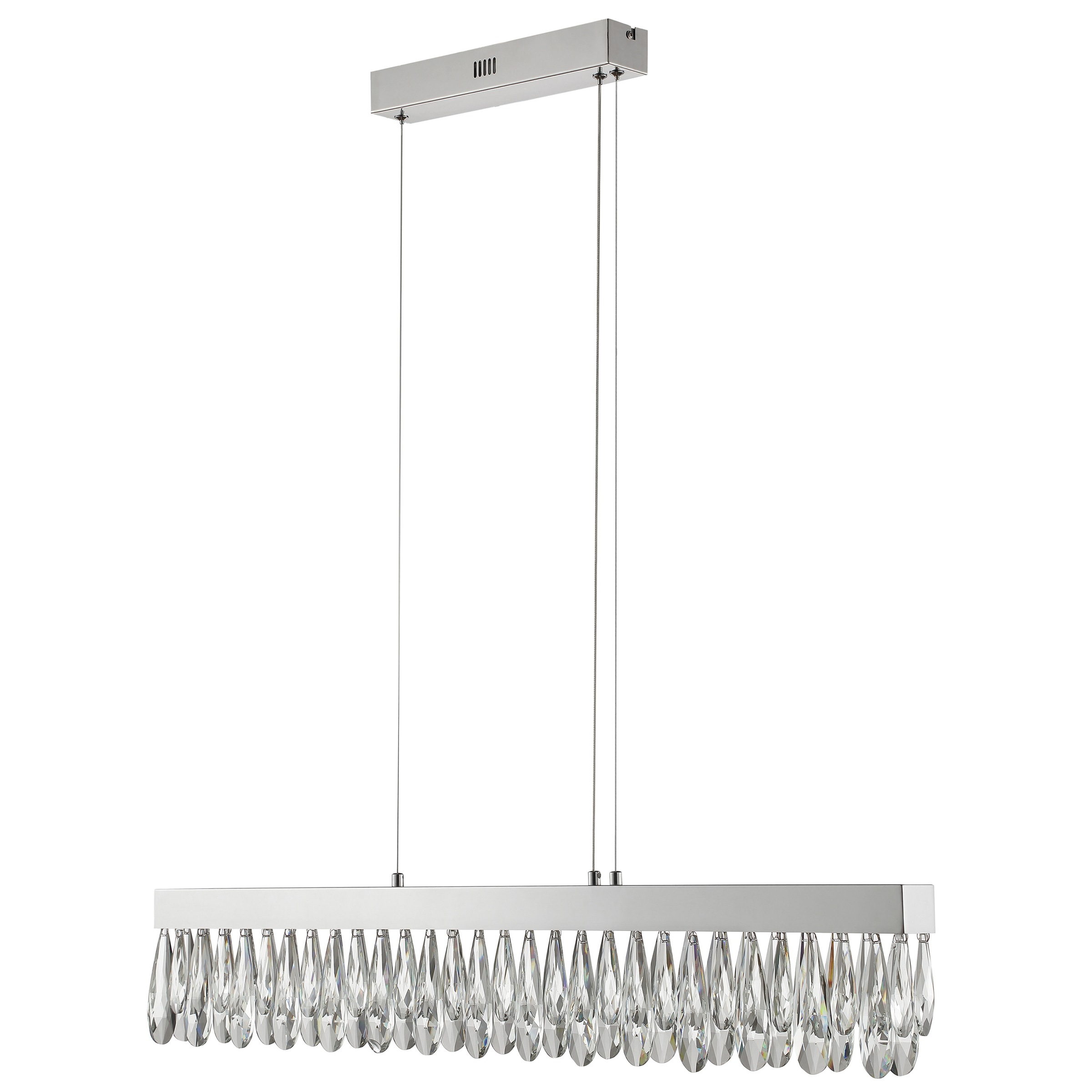lumiCouture LED Pendelleuchte »Celestia« LED-Modul 1 Stk. Warmweiß L. 100 x H. 150 cm, 3300 lm, 2700 K, K9- Kristalle