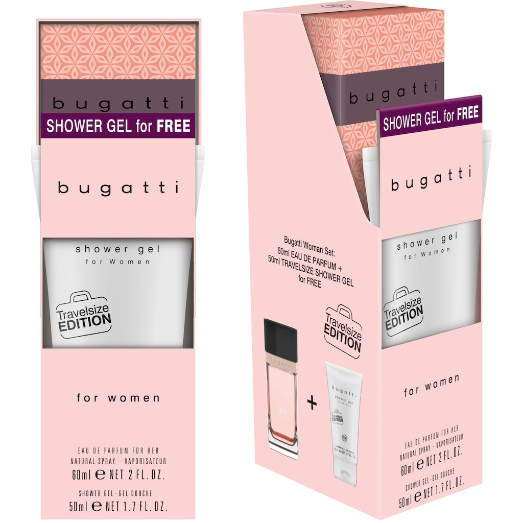 bugatti Eau de Parfum »bugatti Eleganza EdP 60 ml + (gratis) Duschgel 50 ml Bundle«, (2 tlg.)