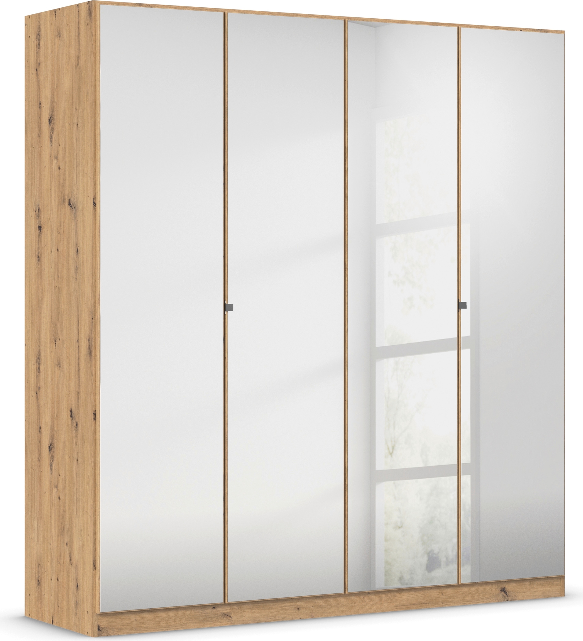 rauch Drehtürenschrank »Reflect«, mit Spiegelfront, inkl. praktischer Inneneinteilung