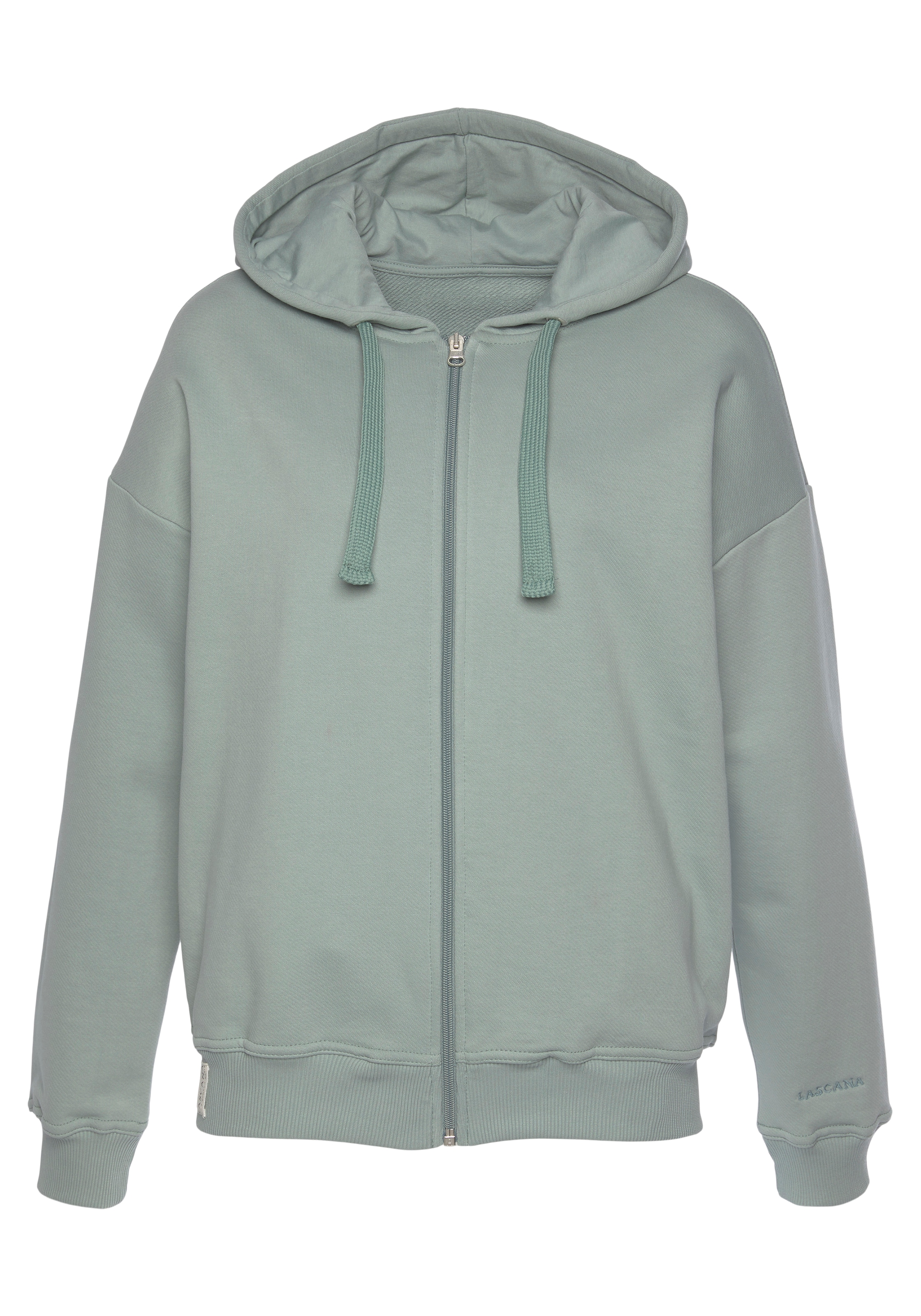 LASCANA Sweatjacke, aus organischer Baumwolle, Loungewear