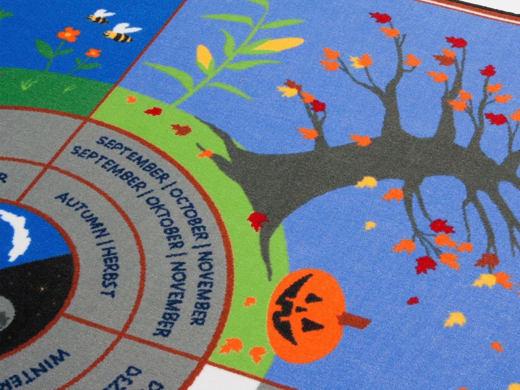 Primaflor-Ideen in Textil Kinderteppich »KLEINES 1 x 1«, rechteckig, 5 mm Höhe, Spiel- und Lernteppich, 1x1 lernen, Kinderzimmer