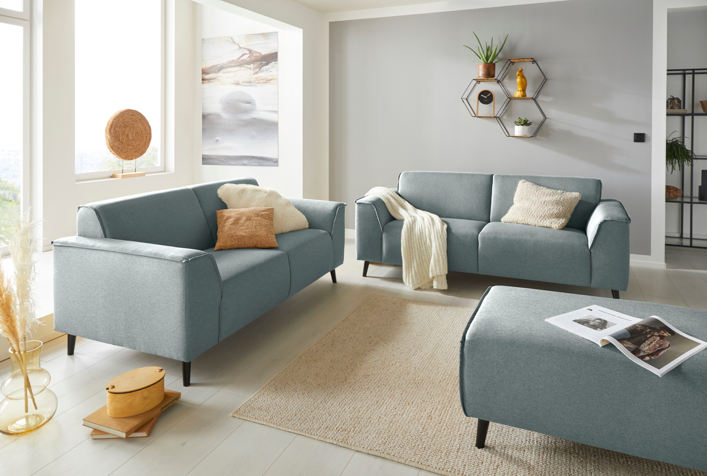DOMO collection Hocker »Amora«, mit Federkern