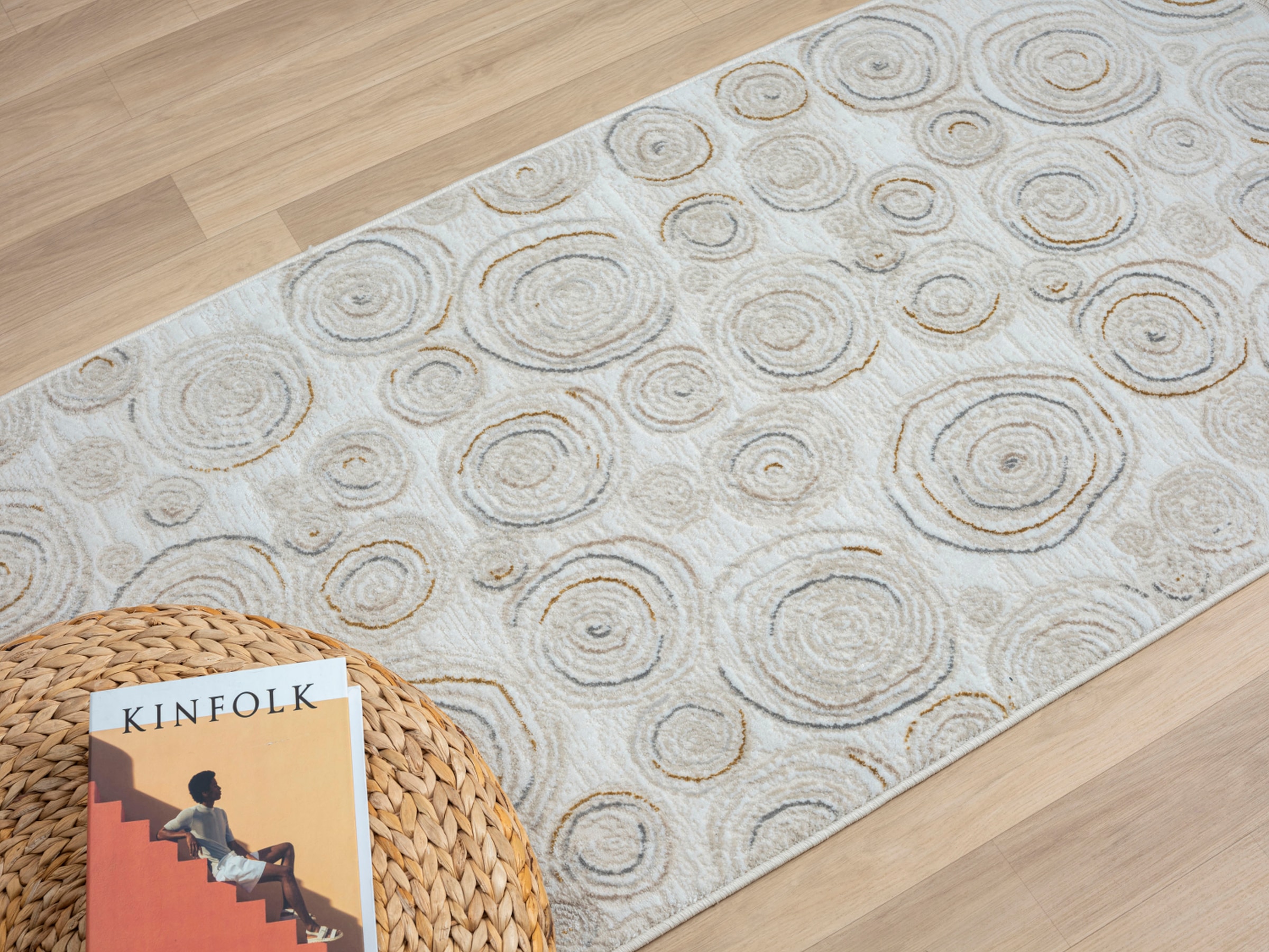 Myflair Möbel & Accessoires Teppich »My Style Lagerräumung«, rechteckig, 10 mm Höhe, Kurzflor, Scandi-Design, besonders weich durch Microfaser, mit Fransen