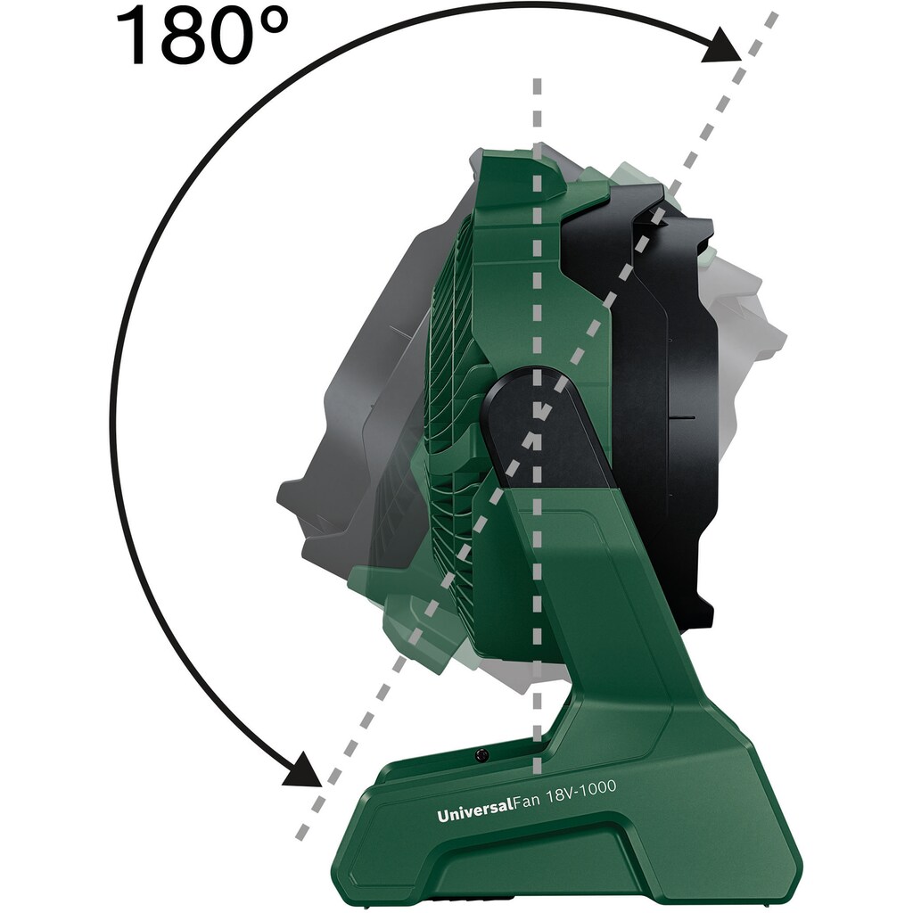 Bosch Home & Garden Tischventilator »UniversalFan 18V-1000«, 22,5 cm Durchmesser