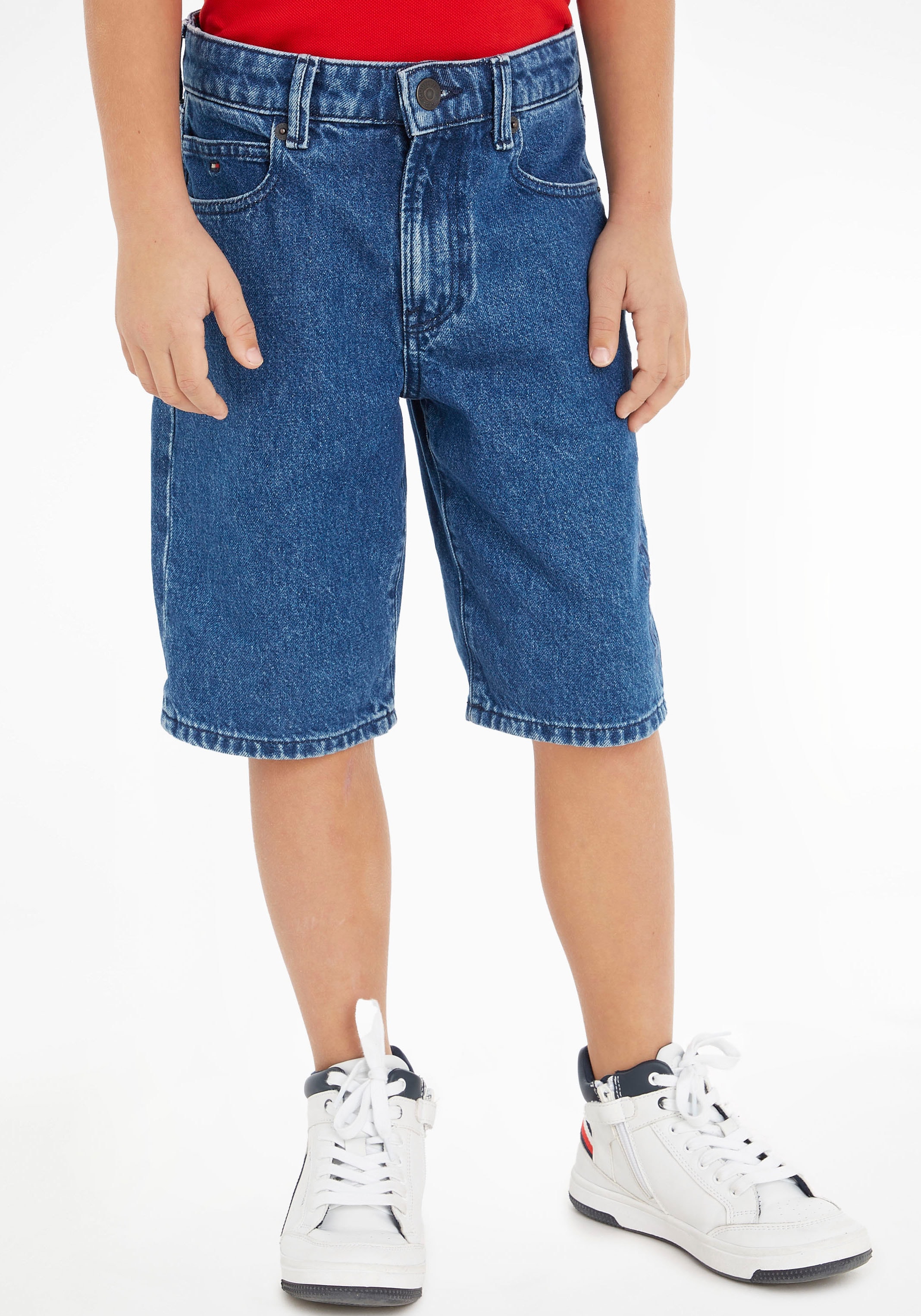 Tommy Hilfiger Shorts »MODERN STRAIGHT DENIM SHORTS«, Kinder Kids Junior MiniMe