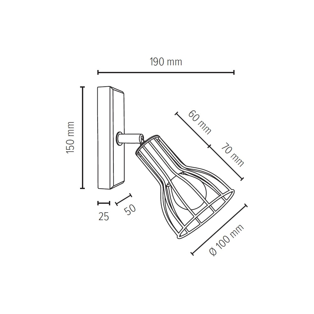 SPOT Light Wandleuchte »MEGAN WOOD«, 1 flammig, Leuchtmittel E14 | ohne Leuchtmittel, Naturprodukt aus Eicheholz massiv, Nachhaltig - FSC®-zertifiziert