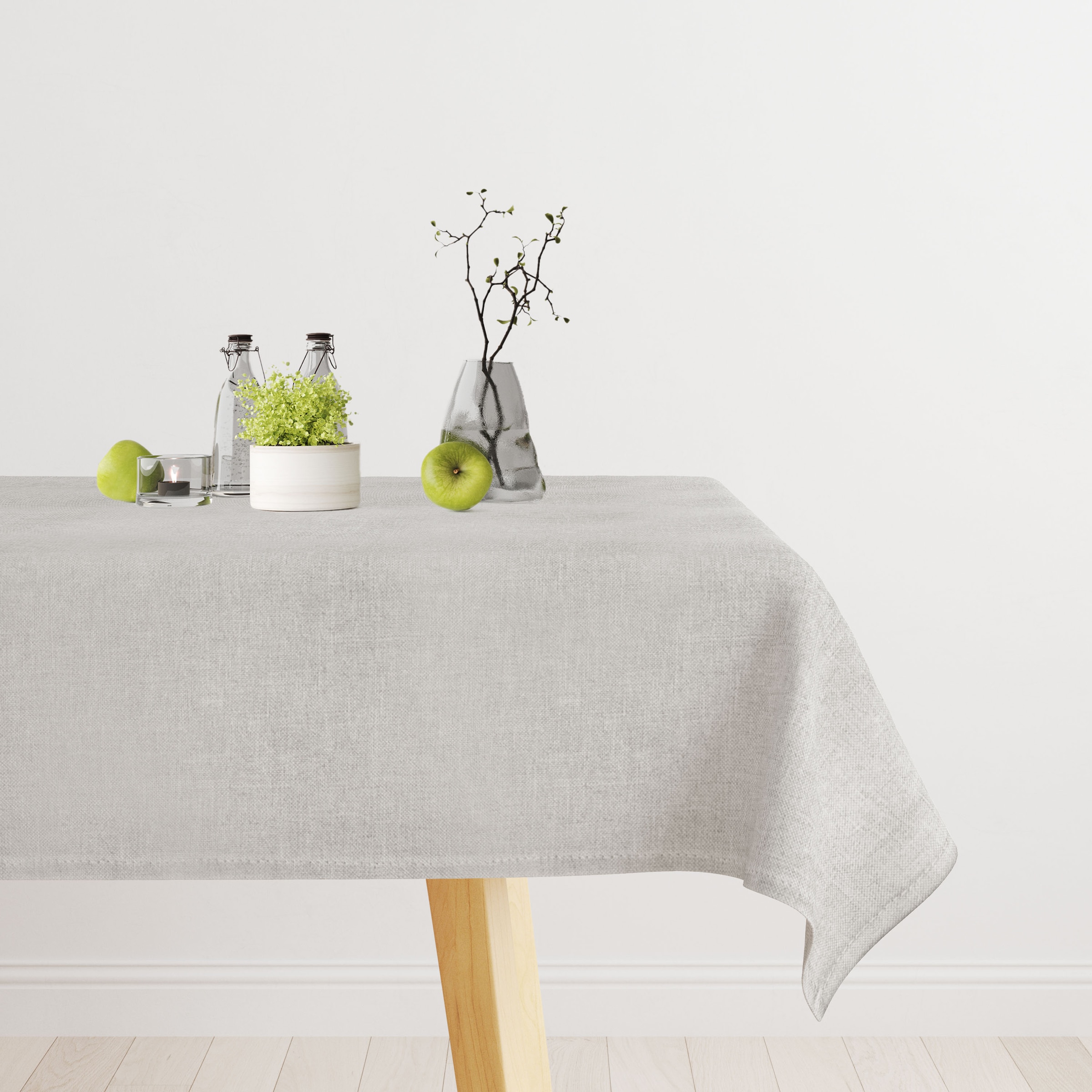 OTTO home Tischdecke »Josée, wasserabweisend, in eckig & rund« strukturiert, Leinenoptik, uni ,wasserabweisend, pflegeleicht, Deko,