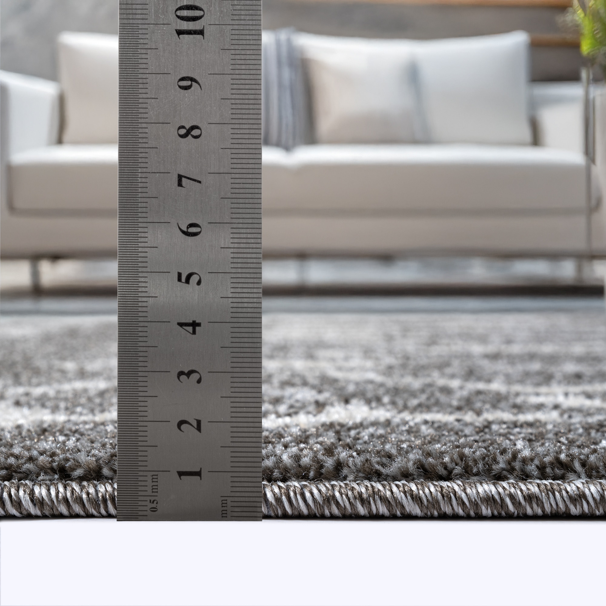 Sanat Teppich »Boho 8200« rund 10 mm Höhe Kurzflor, robust, Boho, Scandic, für Fussbodenheizung geeignet