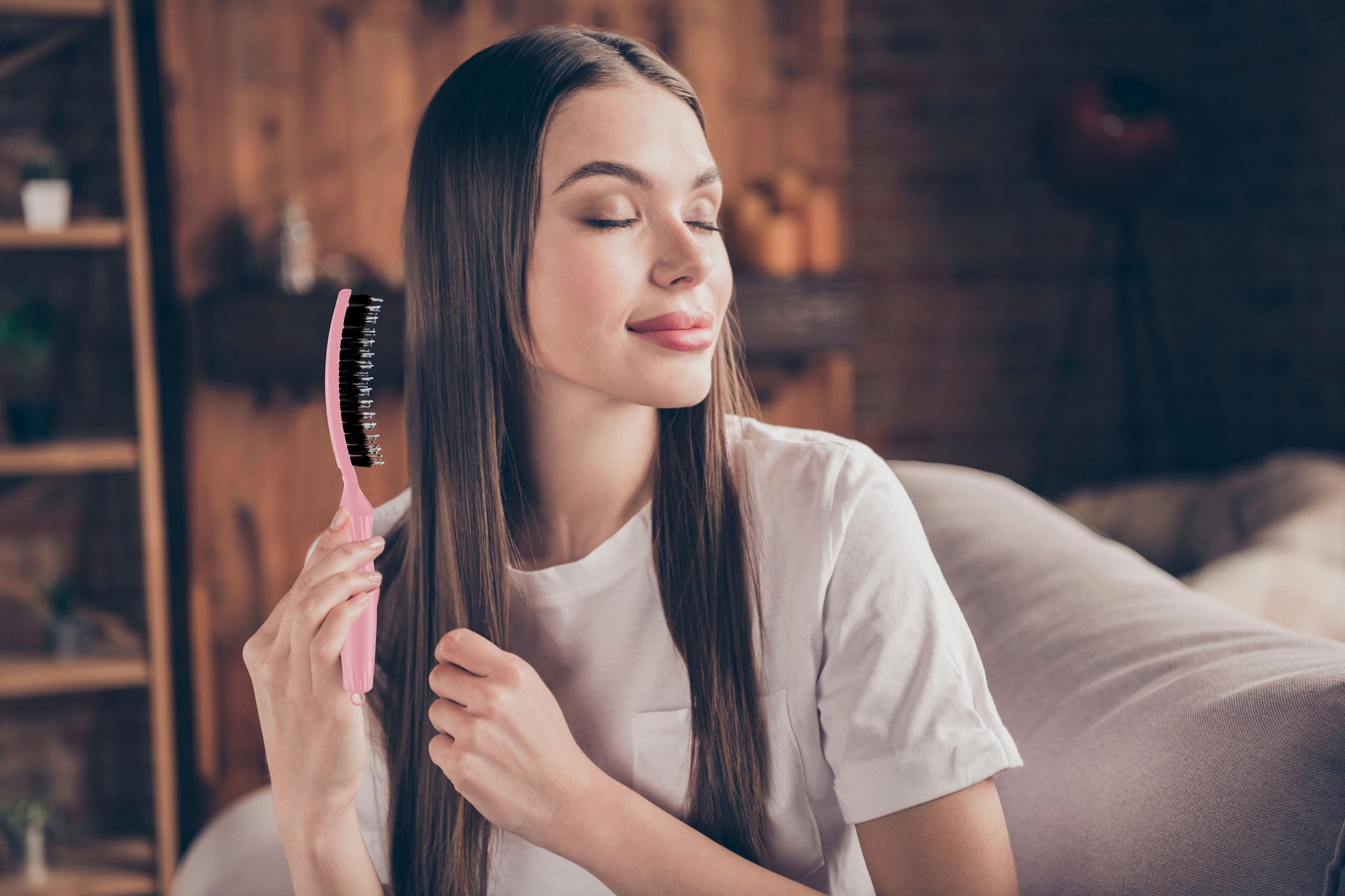 OLIVIA GARDEN Haarentwirrbürste »Fingerbrush Combo Pink small«