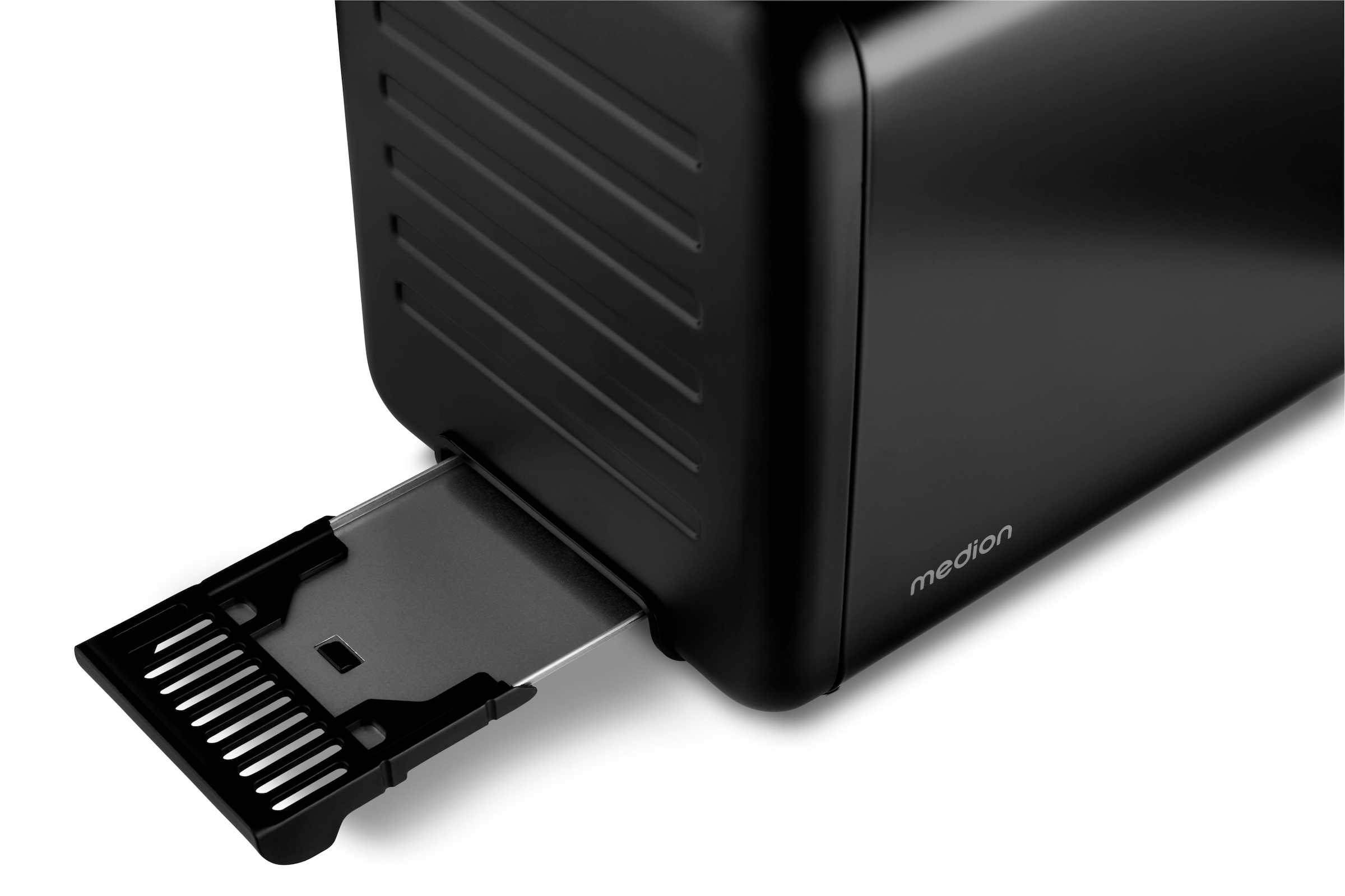 Medion® Toaster »Langschlitztoaster, MD12103, LED Sensor-Touch-Display« 2 lange Schlitze für 4 Scheiben 1450 W abnehmbarer Brötchenaufsatz