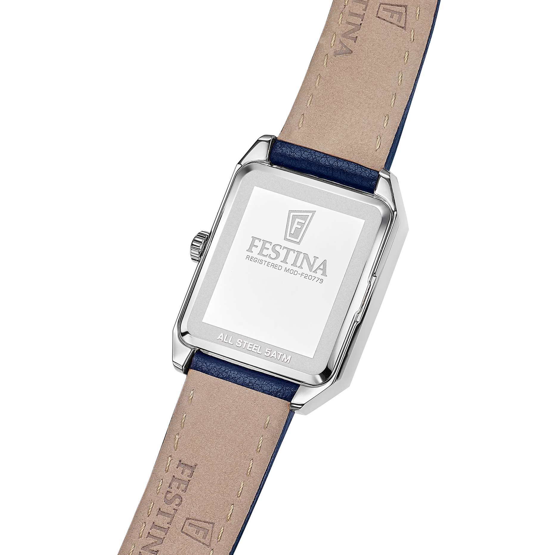 Festina Quarzuhr »On the Square« Armbanduhr, Damenuhr, Herrenuhr, Lederarmband, analog
