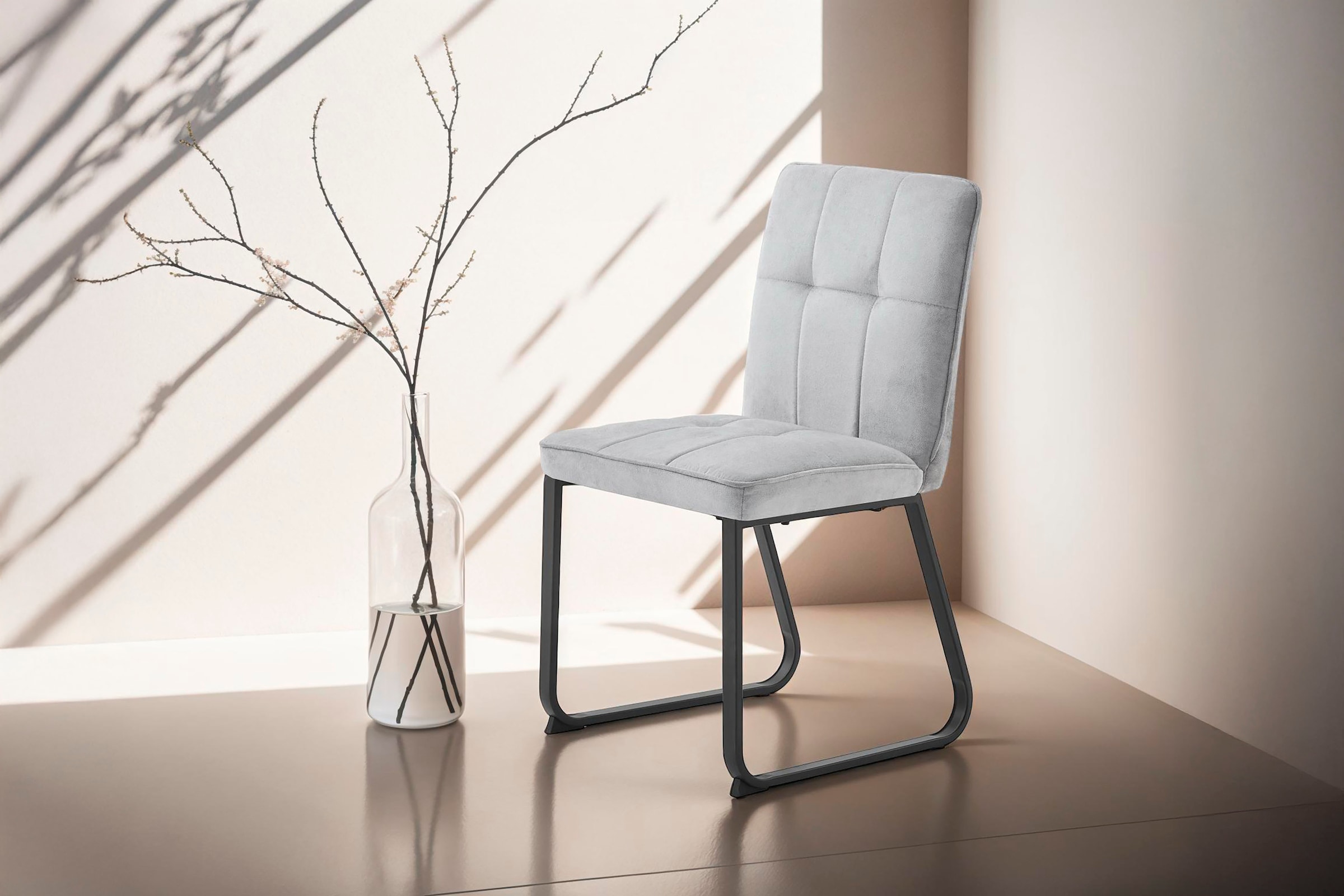 byLIVING Esszimmerstuhl »Talea«, (Set), 2 St., Microfaser, Nosagfederung im Sitz, Cord Stoff