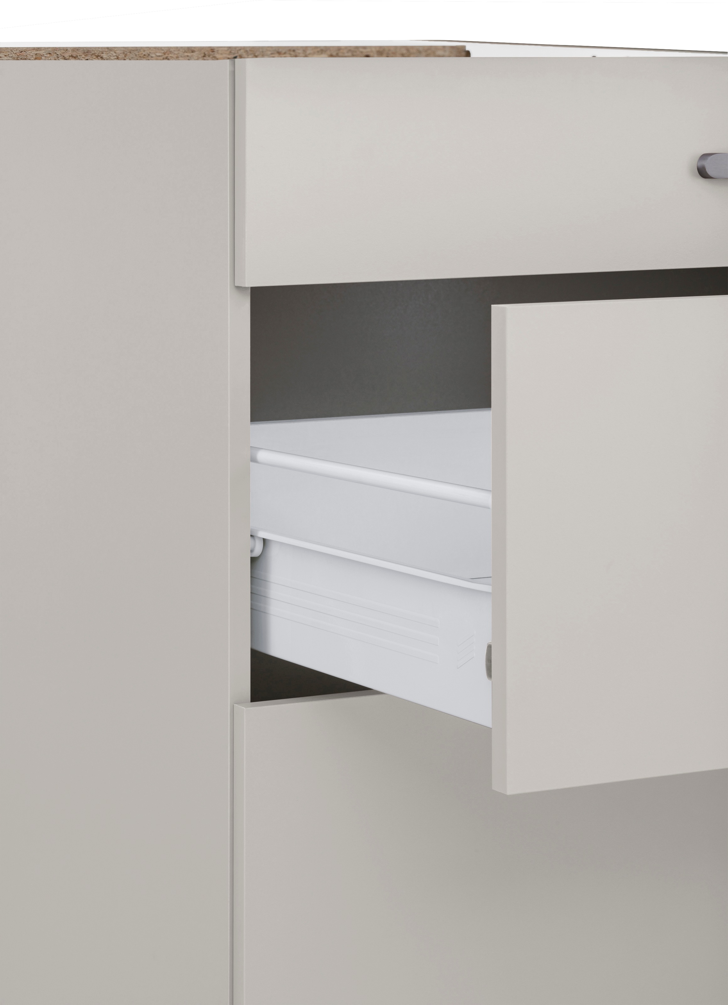 wiho Küchen Unterschrank »Kansas«, 90 cm breit, mit 2 großen Auszügen ohne Arbeitsplatte