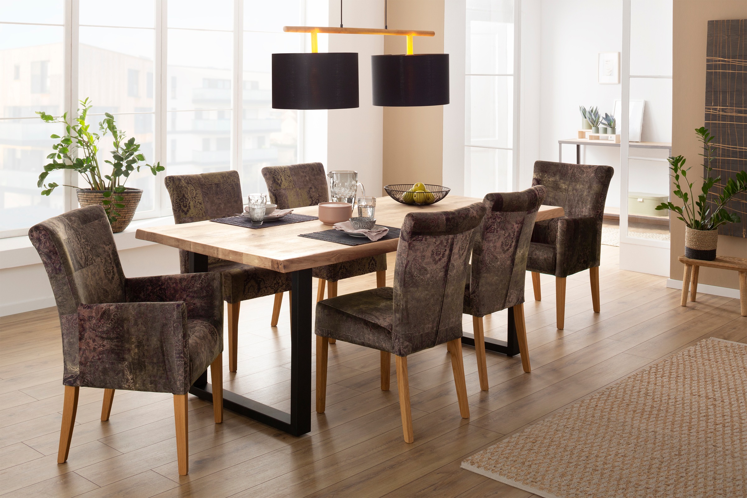 Home affaire Esstisch »Tristan«, mit Baumkante