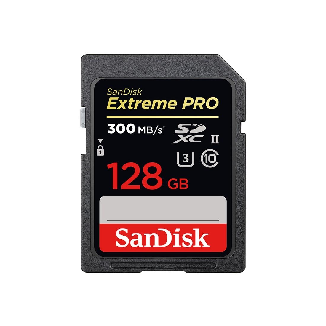 Sandisk Speicherkarte »SDXC Extreme PRO« (128 GB UHS-I Class 10 300 MB/s Lesegeschwindigkeit)