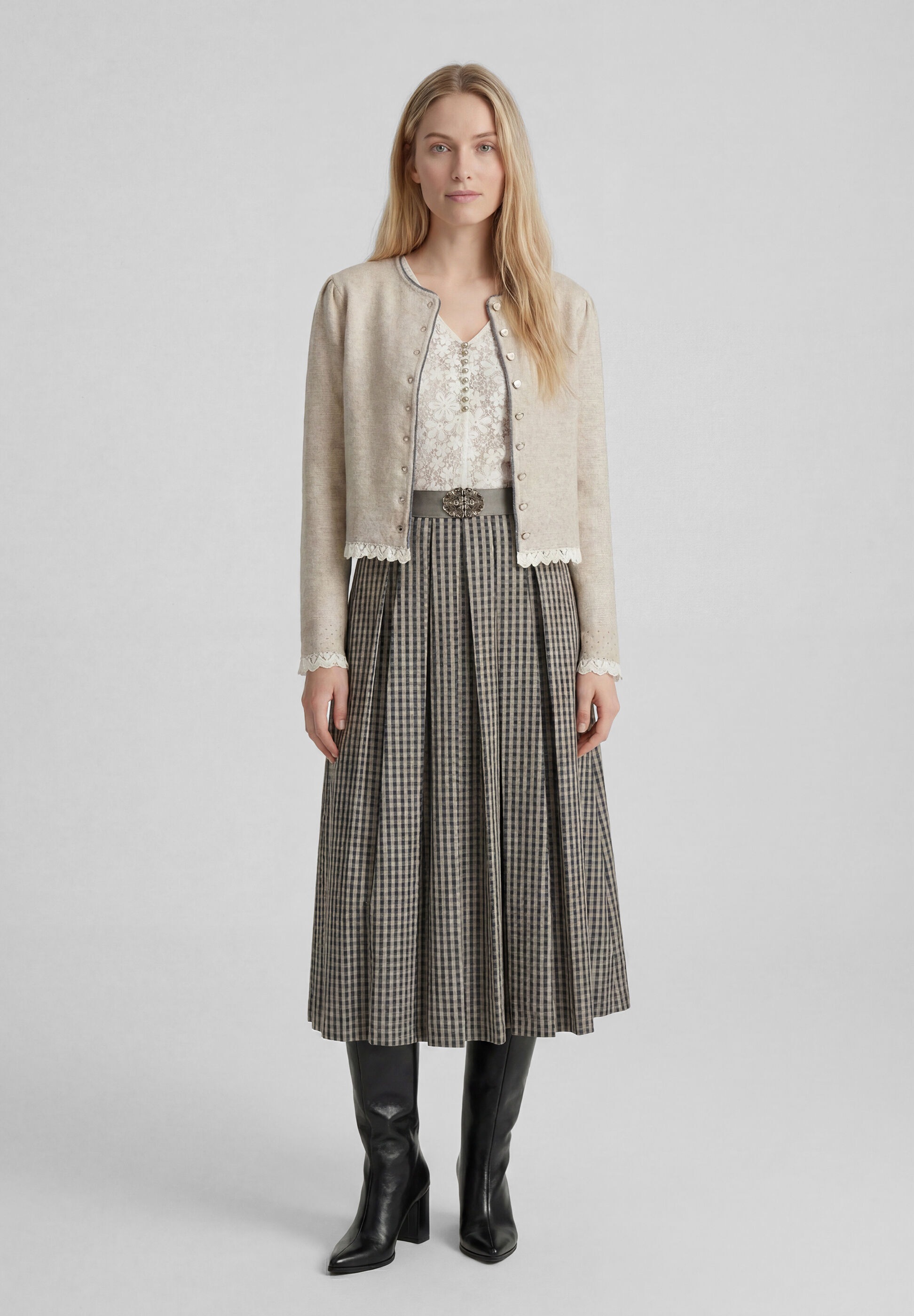 Spieth & Wensky Trachtenstrickjacke »Spieth & Wensky Strickjacke Karline« mit eleganter Knopfleiste