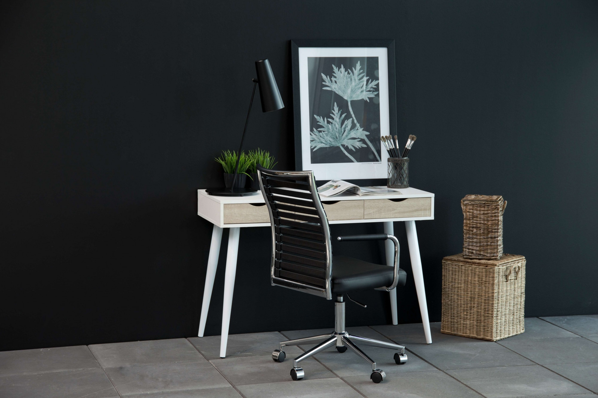 ACTONA GROUP Schreibtisch »Neptun«, Bürotisch, Arbeitstisch, mit 3 Schubladen, Breite 110 cm