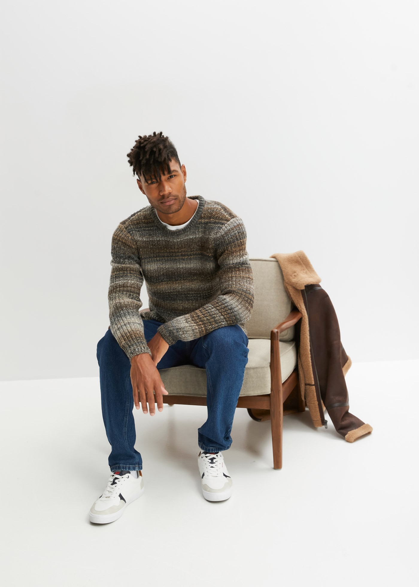 bonprix Lederimitatjacke »Lederimitat-Jacke mit Teddyfutter« ohne Kapuze Lederimitat-Jacke mit Teddyfutter