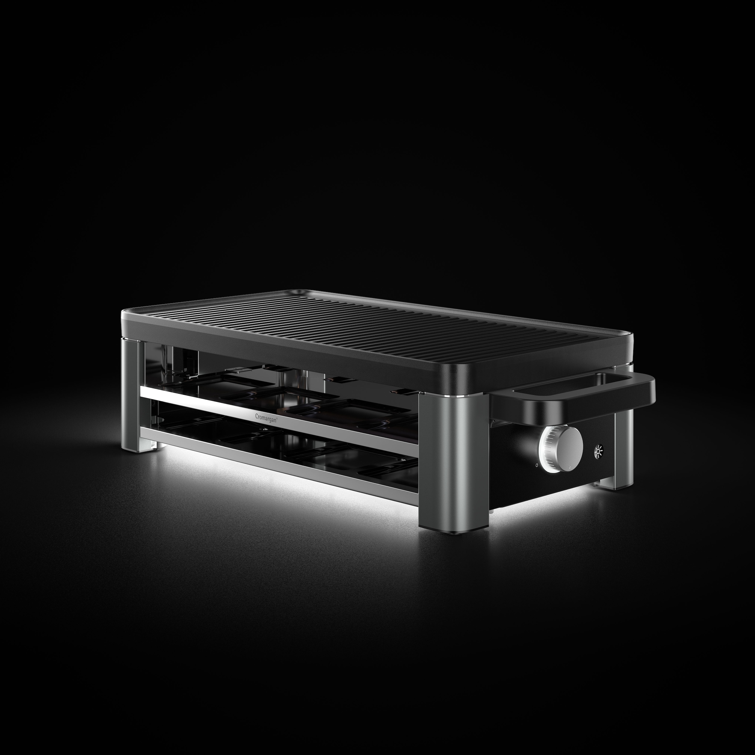 WMF Raclette »Master«, 8 St. Raclettepfännchen, 1500 W, indirekte LED-Beleuchtung, Keramikbeschichtung, 8 Pfännchen, 1500 W