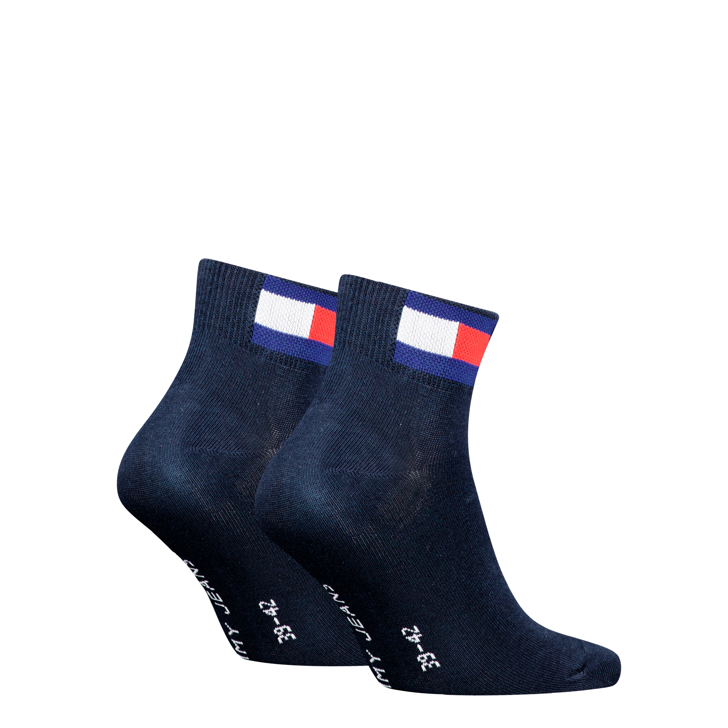 Tommy Hilfiger Kurzsocken »TH UNI TJ QUARTER 2P FLAG« 2 Paar,  Verstärkte Ferse und Spitze für zusätzliche Strapazierfähigkeit