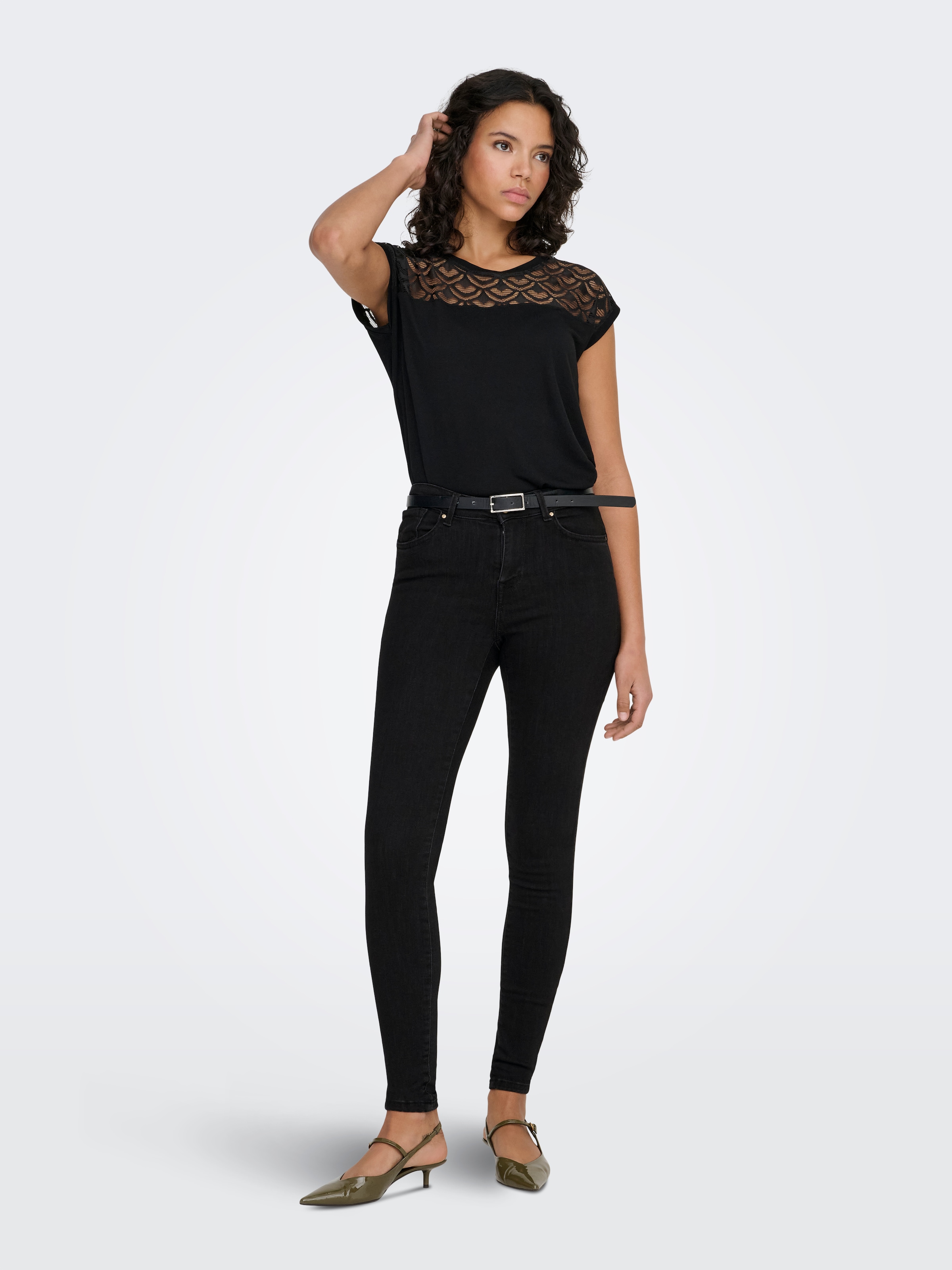 ONLY Skinny-fit-Jeans »ONLPOWER MID PH UP SK DNM REA3659 NOOS« mit Push-up-Effekt