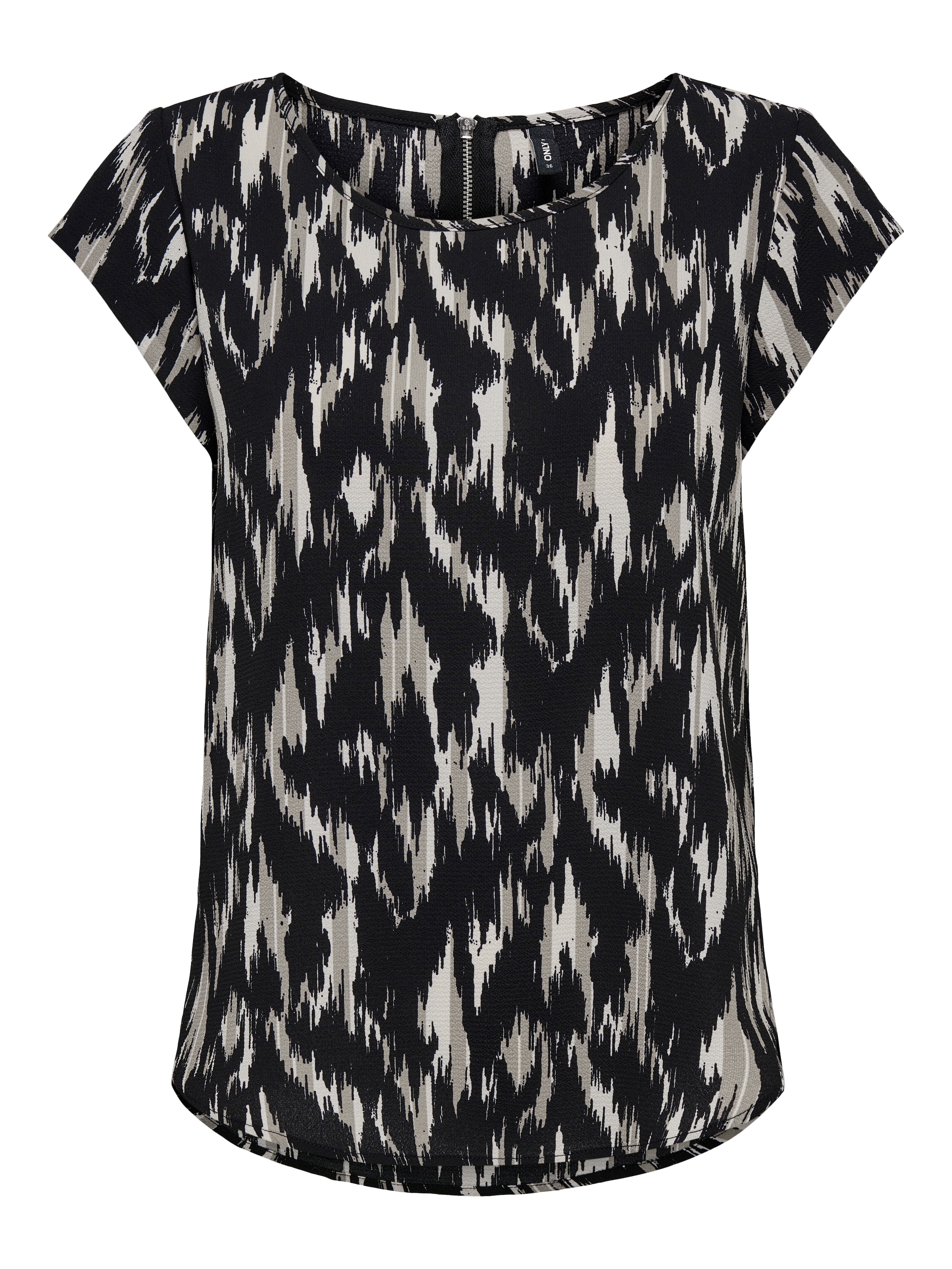 ONLY Shirtbluse »ONLVIC S/S AOP TOP NOOS PTM«, mit Allover Druck