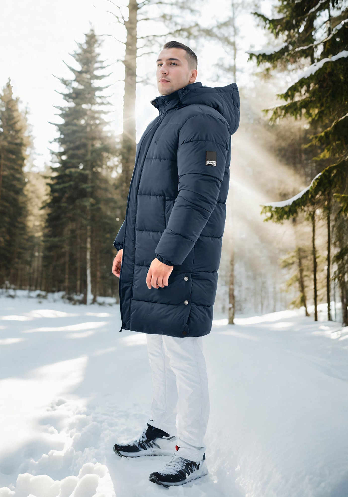 Alessandro Salvarini Winterjacke »Alessandro Salvarini Herren Winter Parka gesteppt AS425«