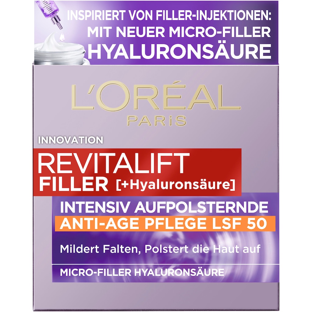 L'ORÉAL PARIS Tagescreme »Revitalift Filler Tag LSF 50«