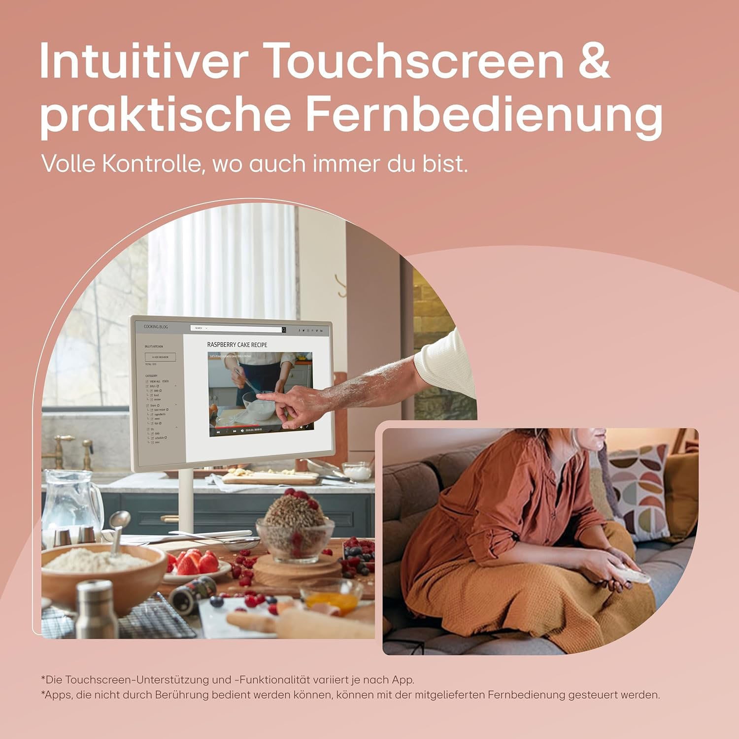 LG LED-Fernseher »27ART10AKPL«, Full HD, Smart-TV, Integrierter Akku (bis zu 3Std. Laufzeit), Dreh- & Neigbar, StanbyME